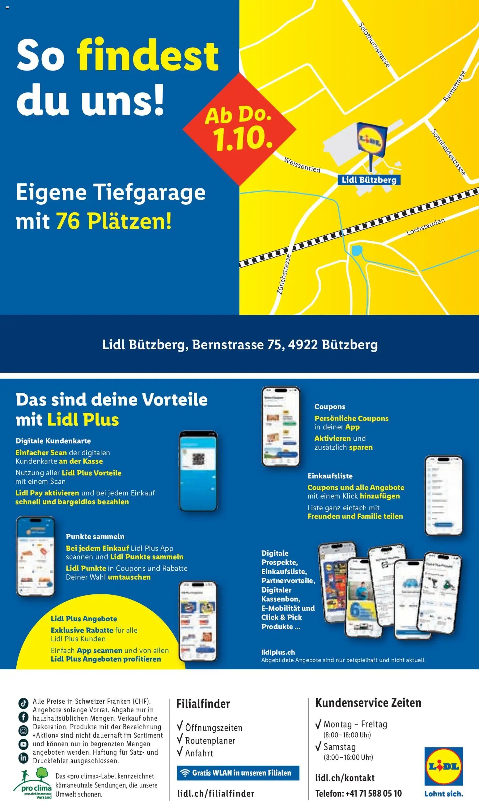 Lidl aktionen Bützberg Neueröffnung