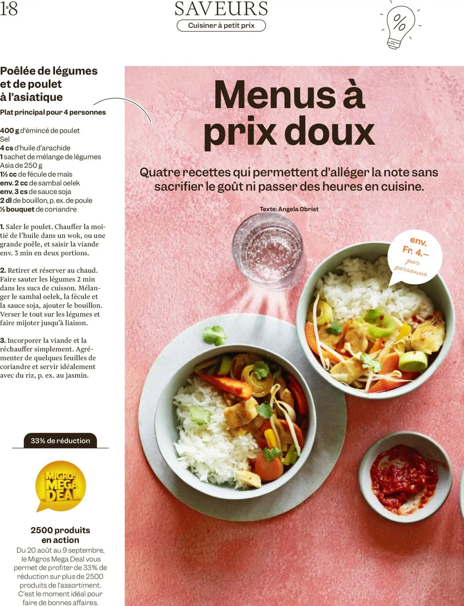 Migros aktionen Magazine FR