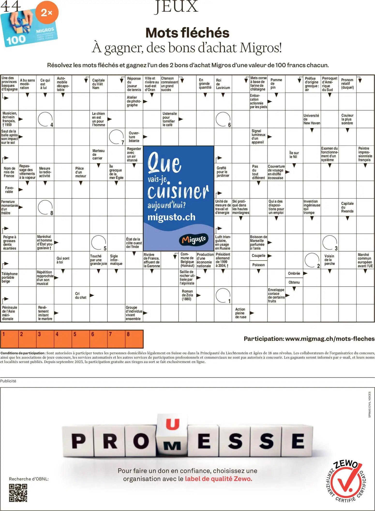 Migros aktionen Magazine FR