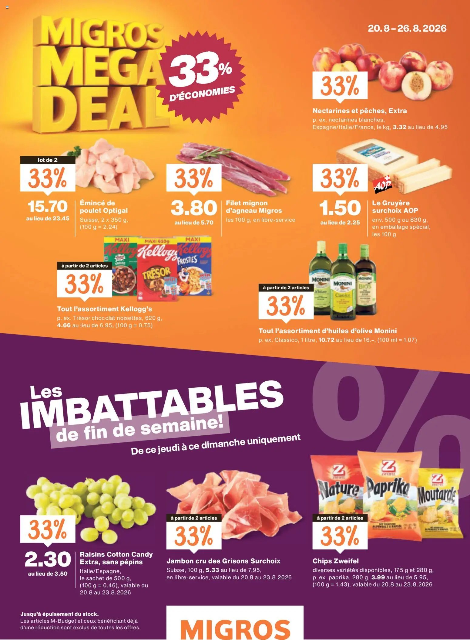 Migros aktionen Magazine FR