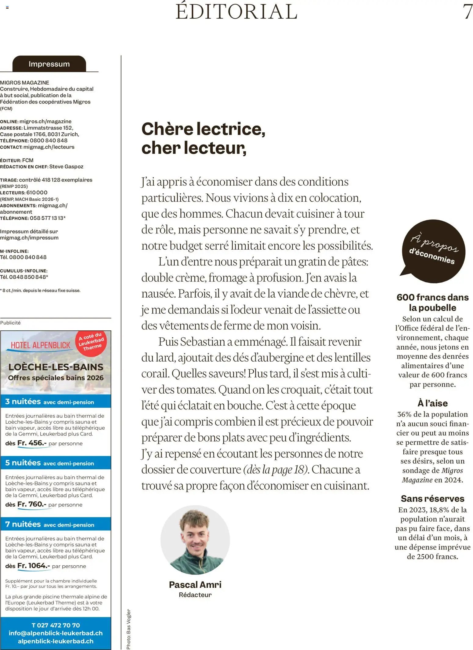 Migros aktionen Magazine FR