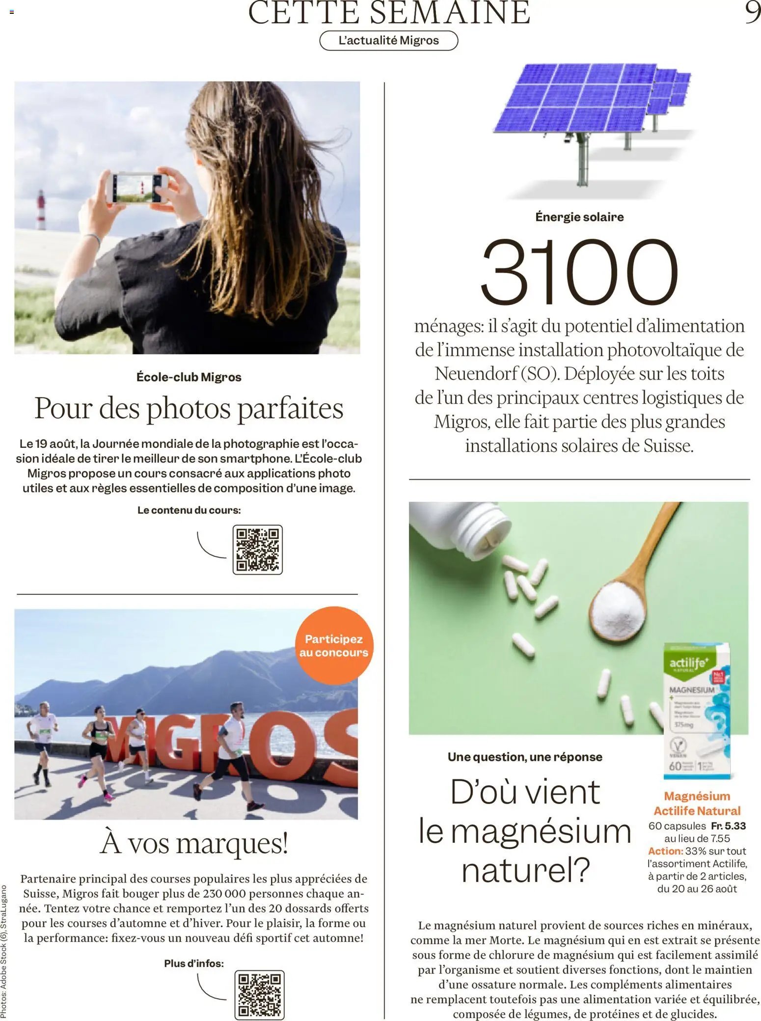 Migros aktionen Magazine FR