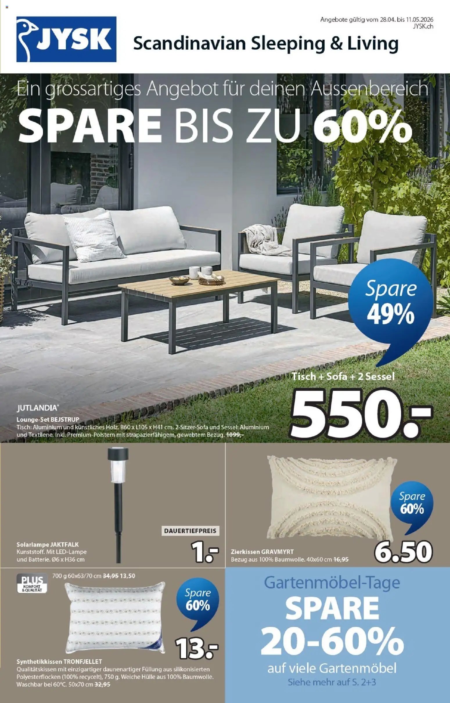 JYSK aktionen (2026-04-28 - 2026-05-11)