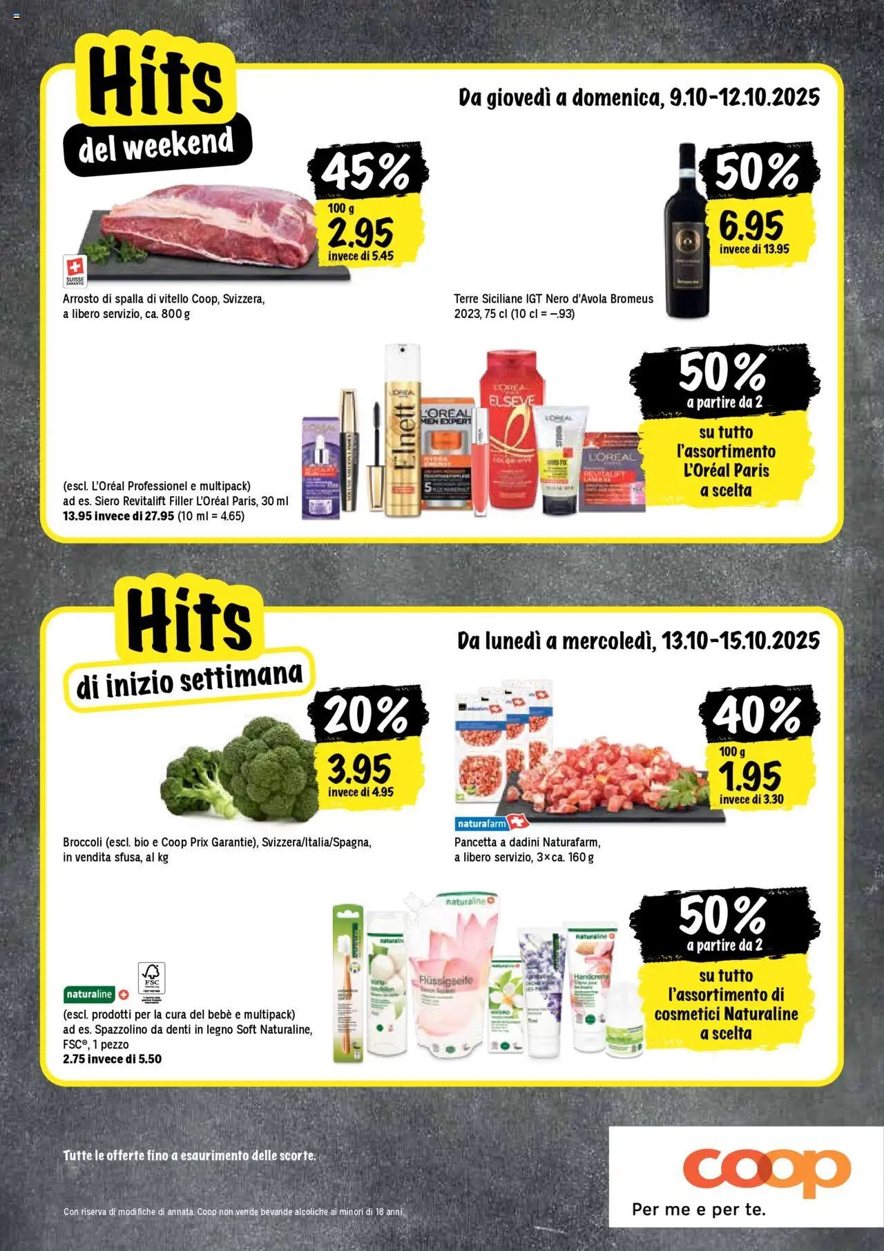 Coop - Una settimana di azioni (2025-10-09 - 2025-10-15)