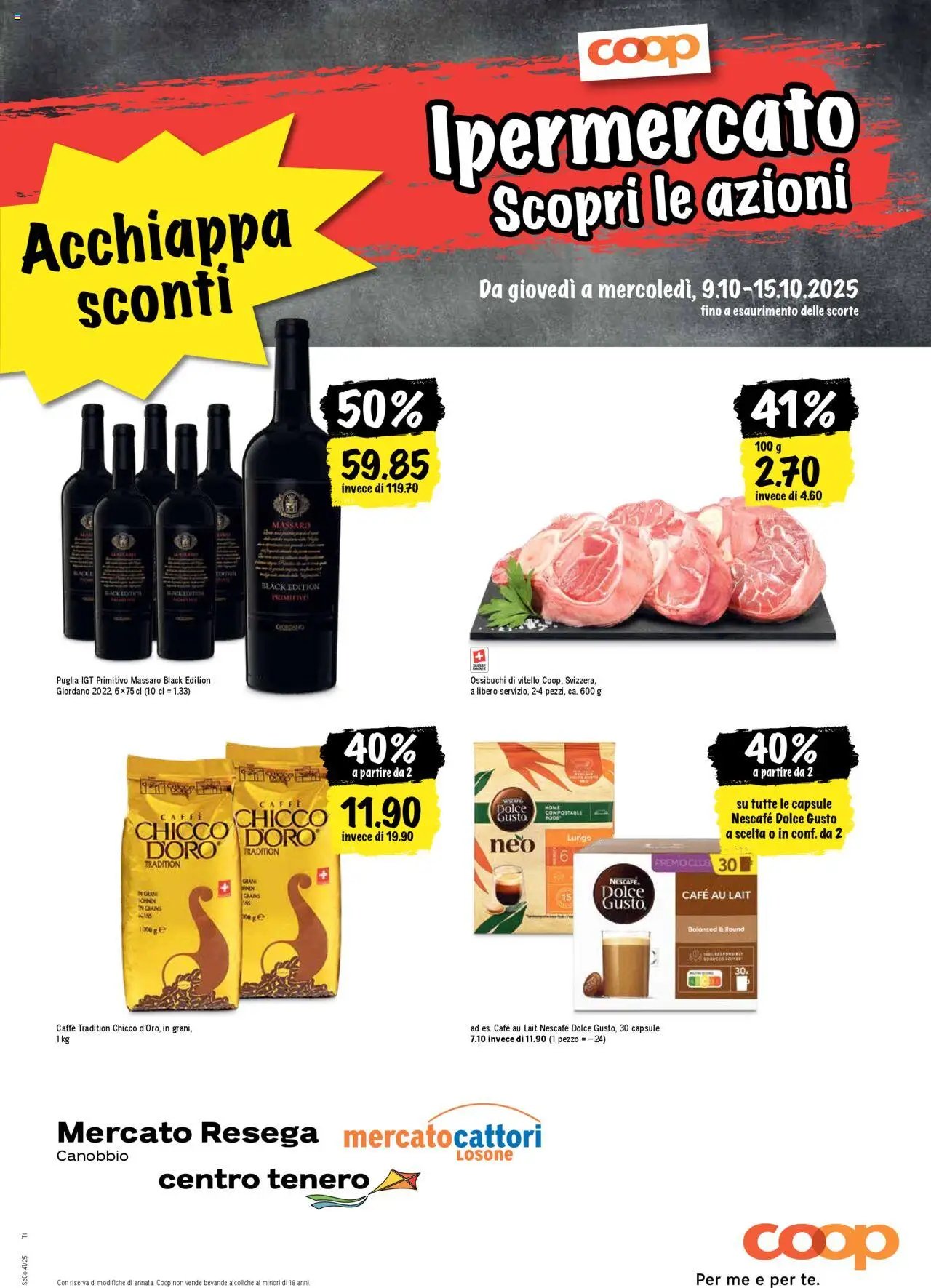 Coop - Una settimana di azioni (2025-10-09 - 2025-10-15)
