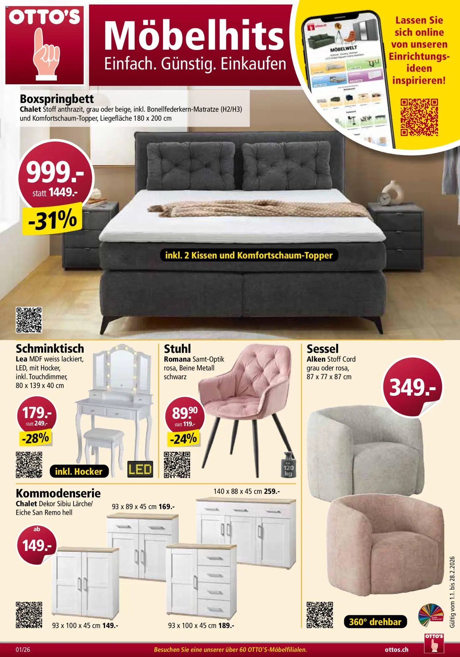 Otto's Aktionen Möbelflyer (2026-01-01 - 2026-02-28)