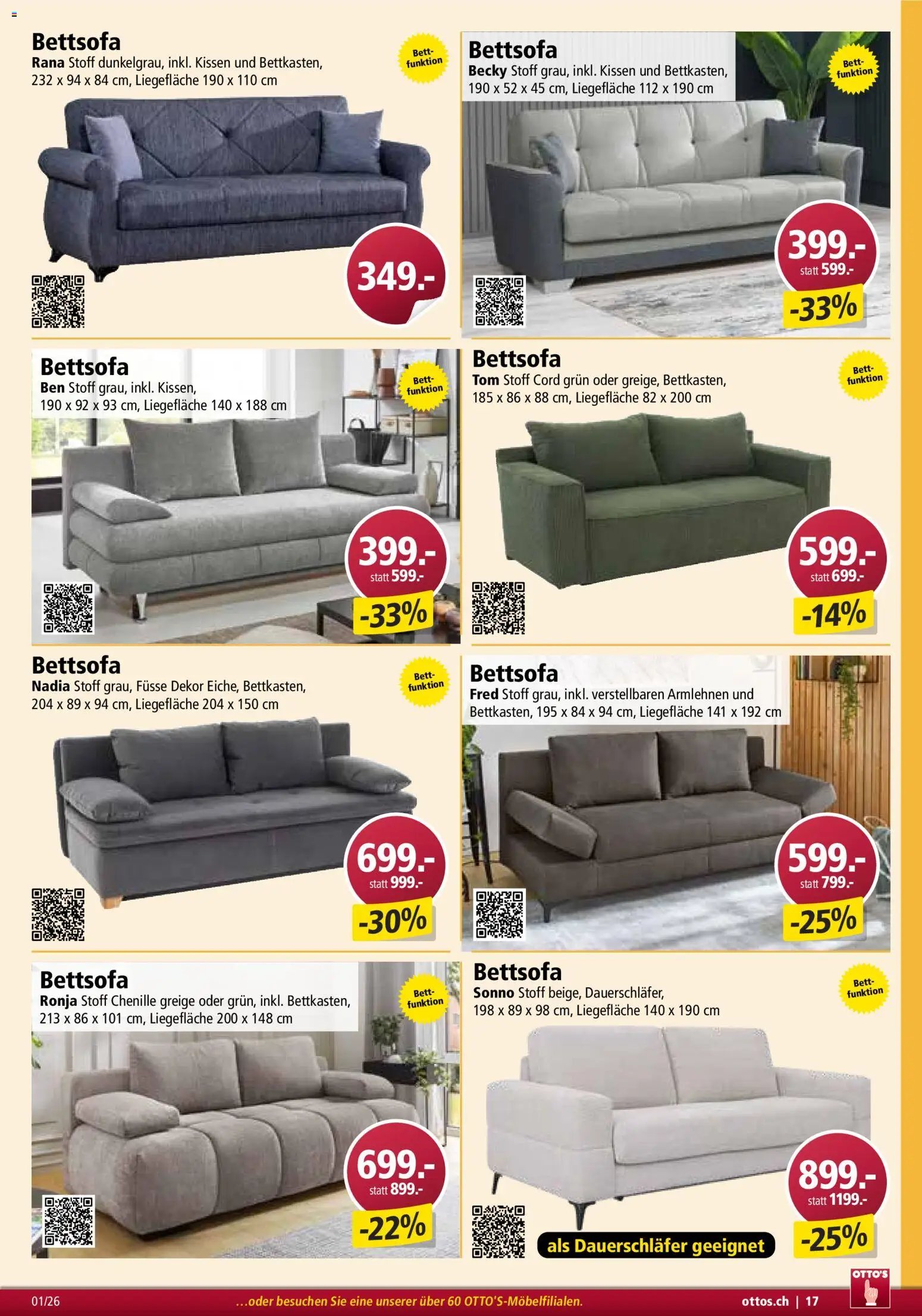 Otto's Aktionen Möbelflyer (2026-01-01 - 2026-02-28)