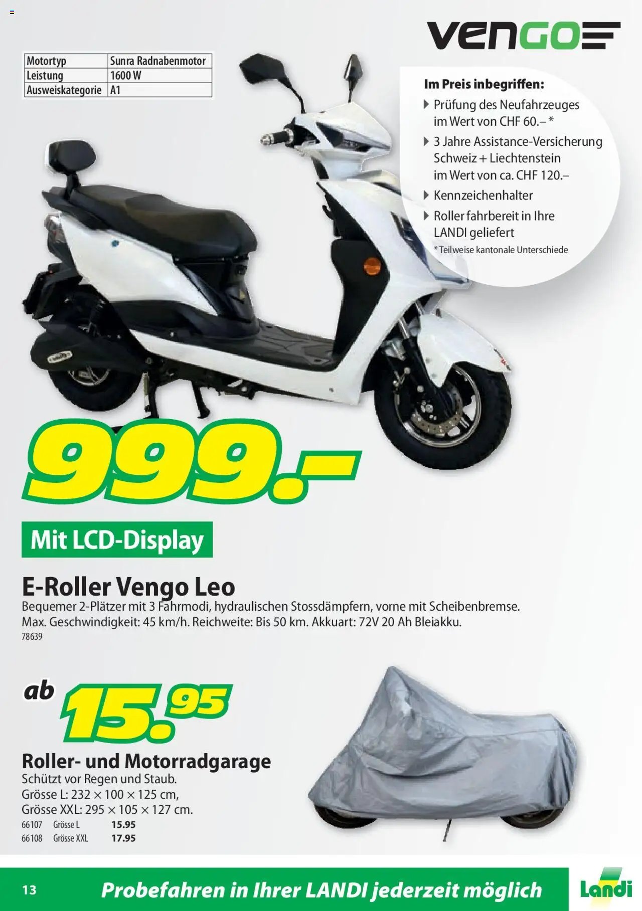 Landi Aktionen Trelago Vengo (2025-01-14 - 2025-12-31) | 13