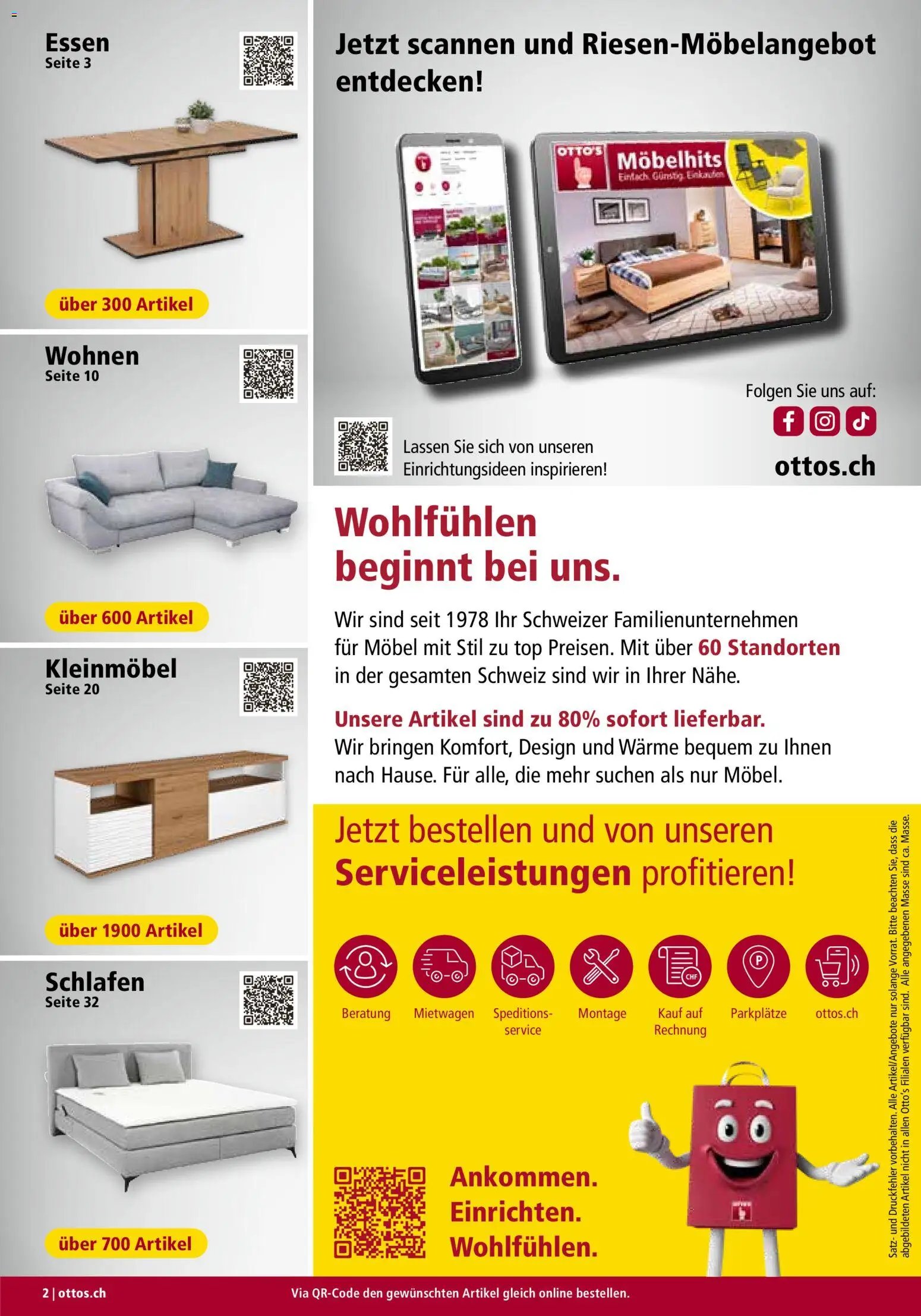 Otto's Aktionen Möbelflyer