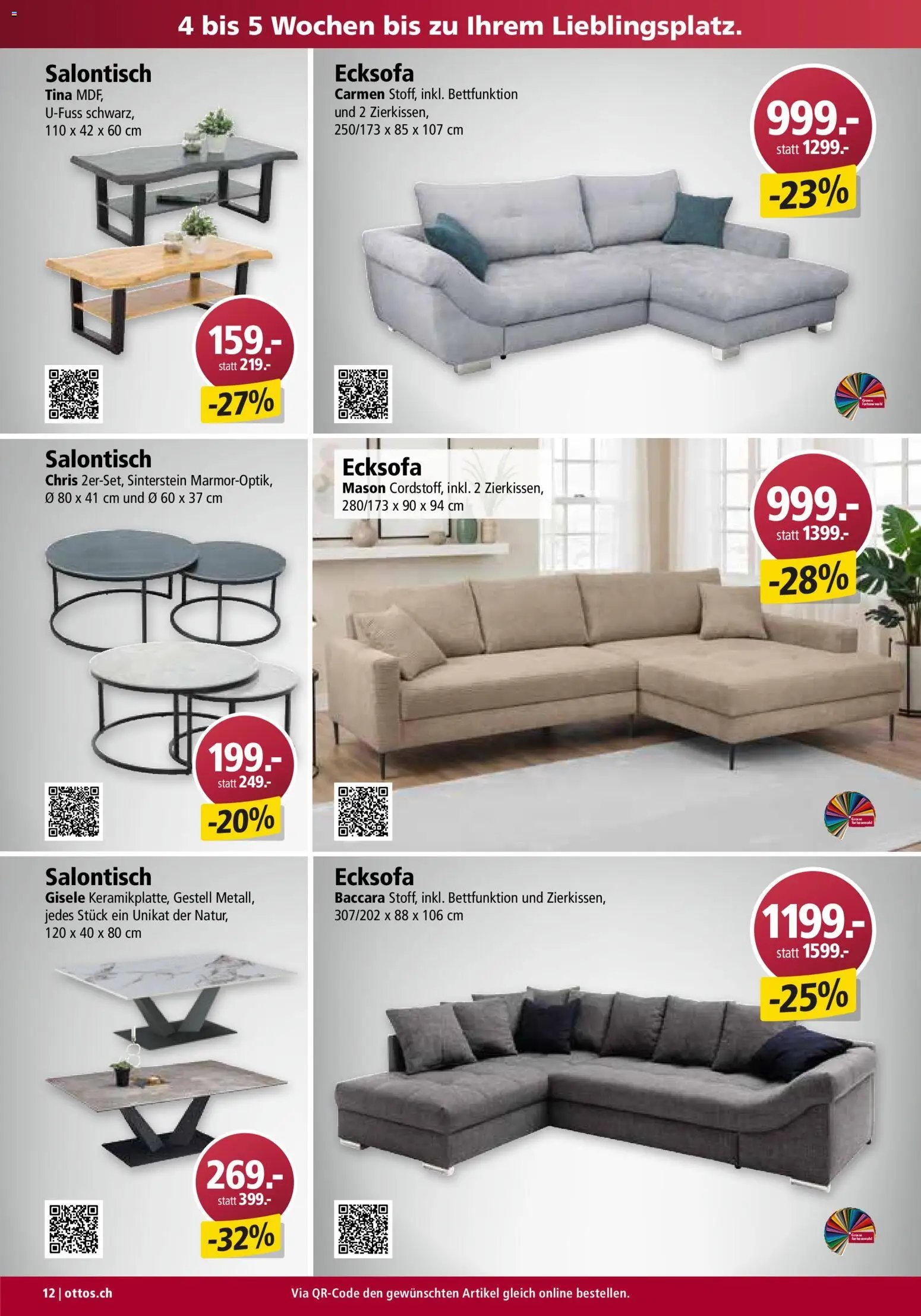 Otto's Aktionen Möbelflyer