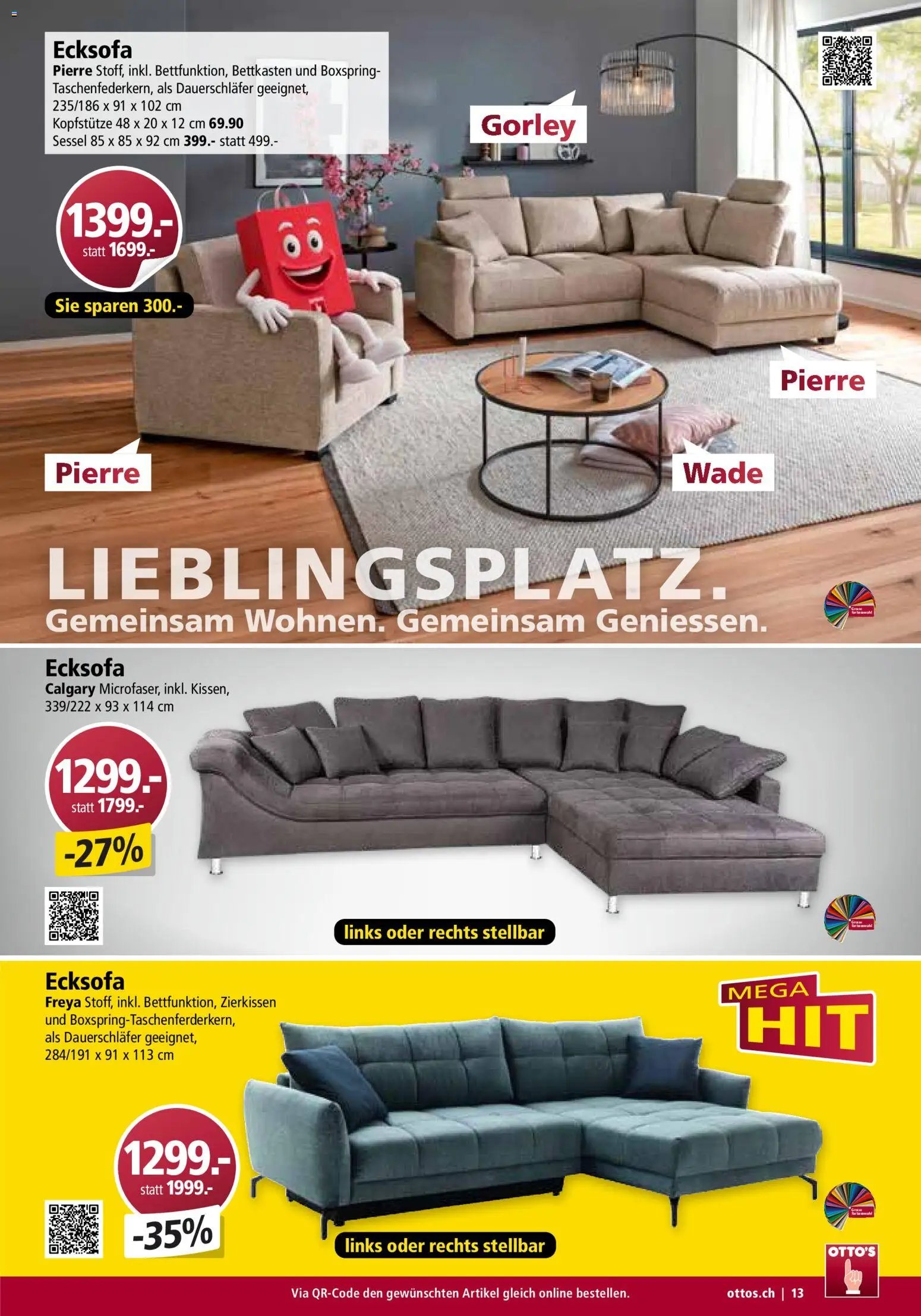 Otto's Aktionen Möbelflyer