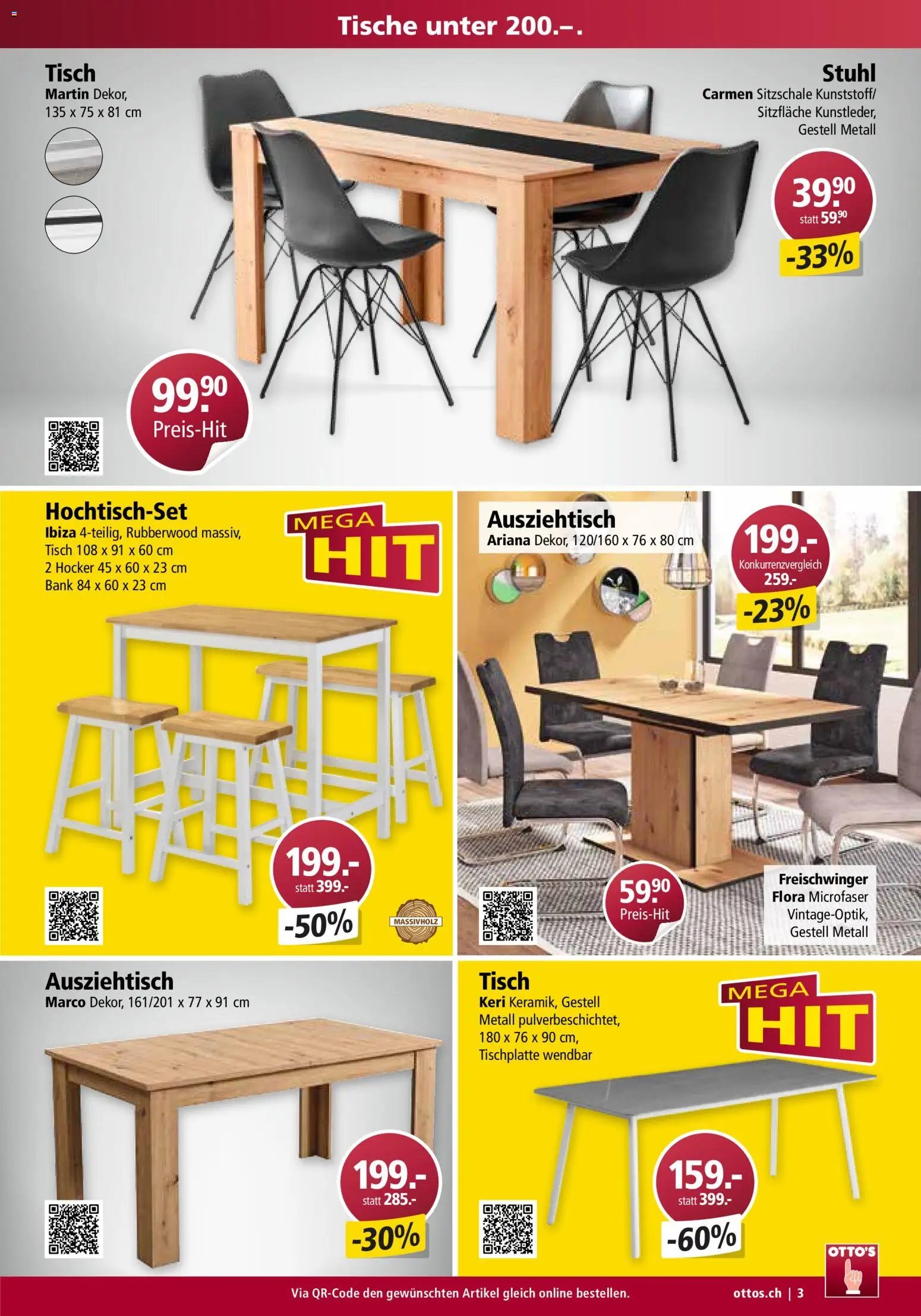 Otto's Aktionen Möbelflyer