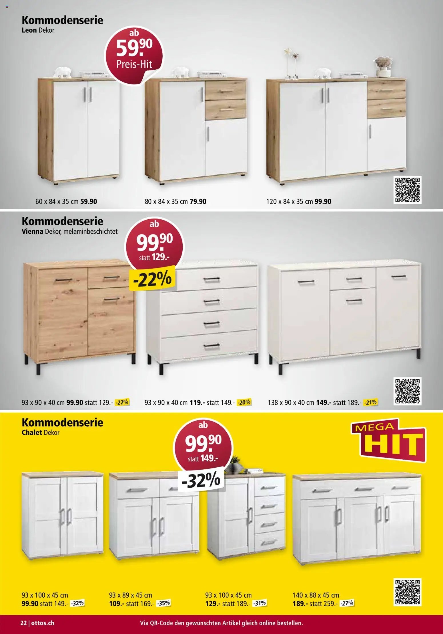 Otto's Aktionen Möbelflyer