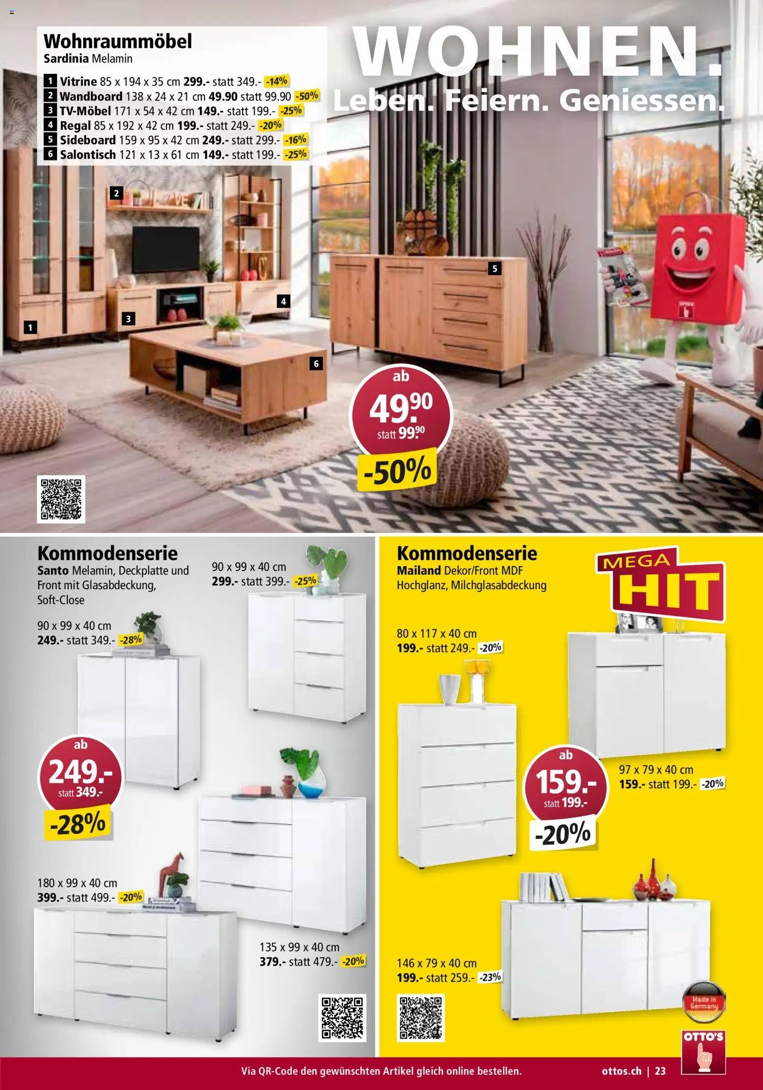 Otto's Aktionen Möbelflyer