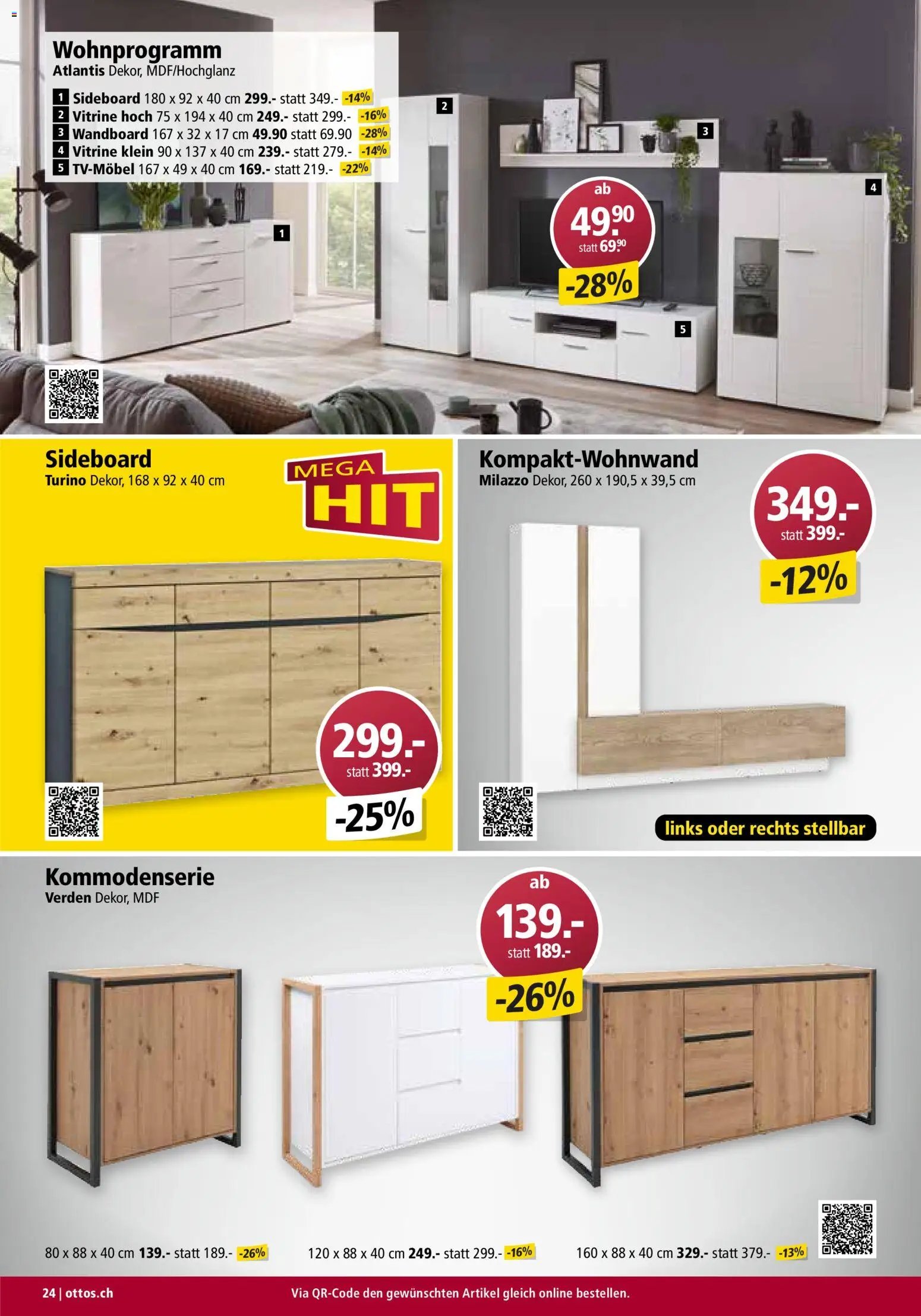 Otto's Aktionen Möbelflyer