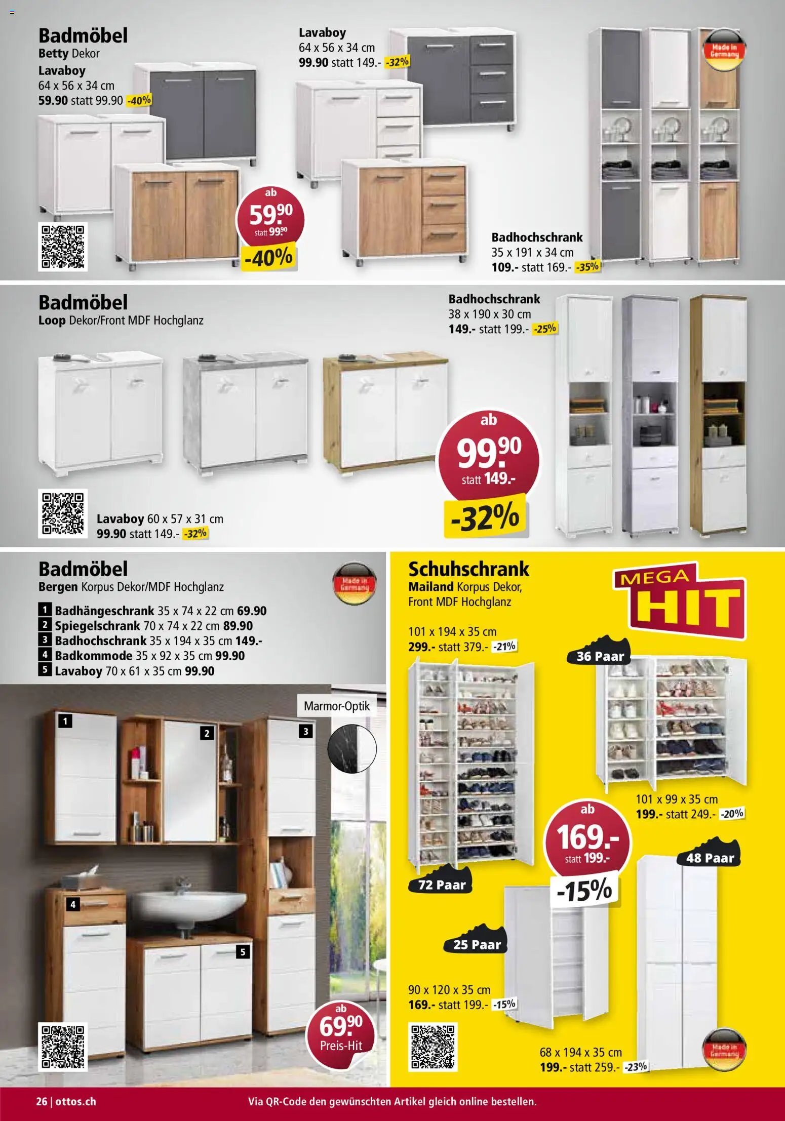 Otto's Aktionen Möbelflyer