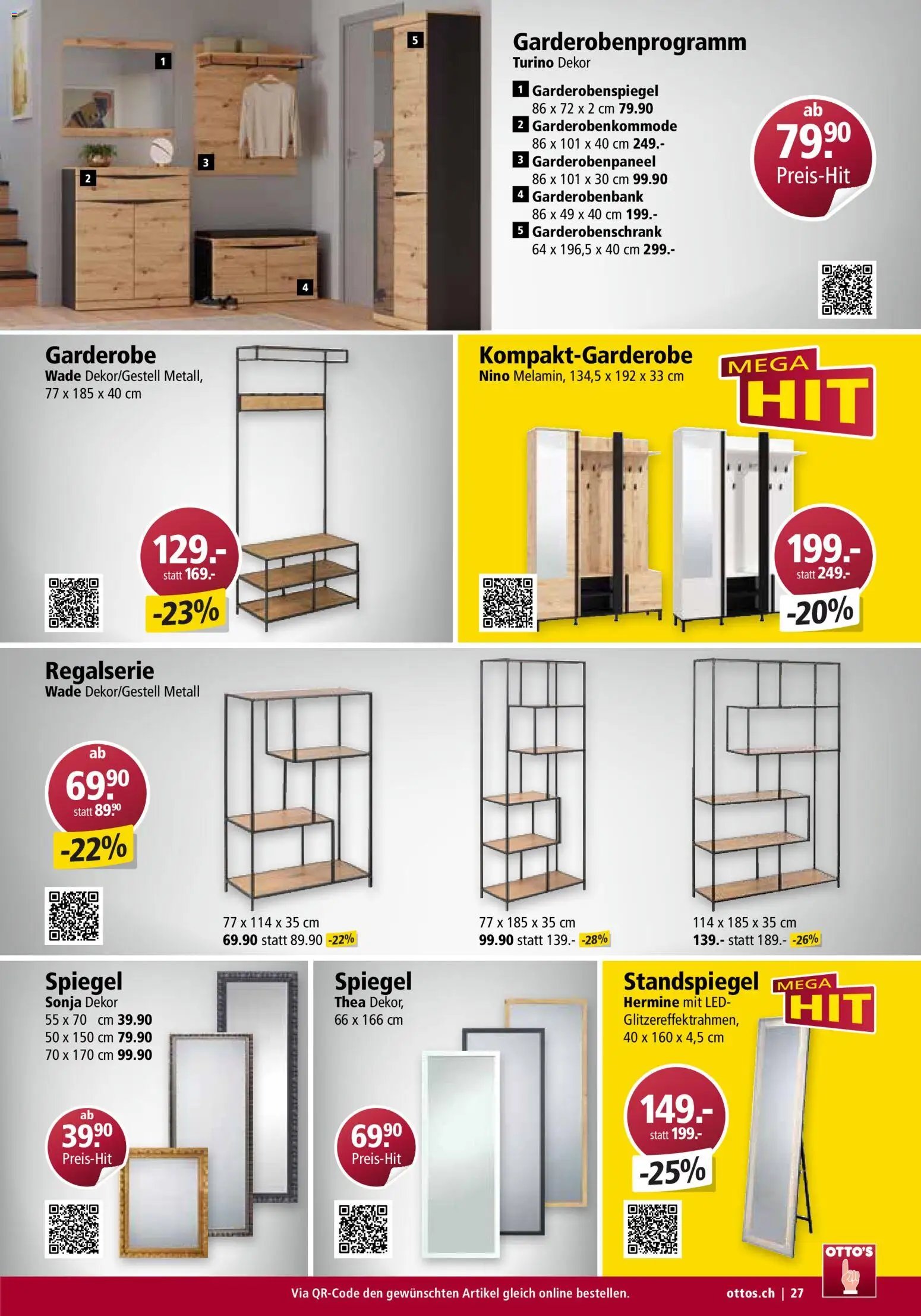 Otto's Aktionen Möbelflyer