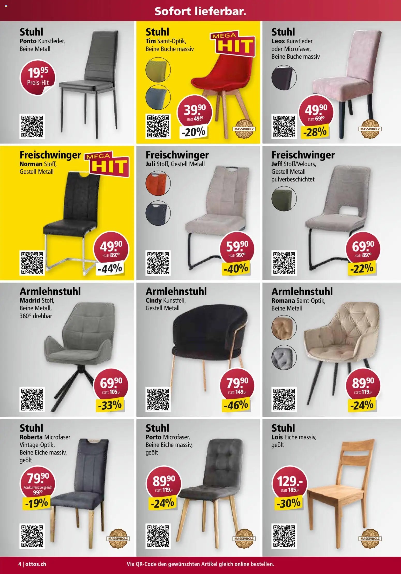 Otto's Aktionen Möbelflyer