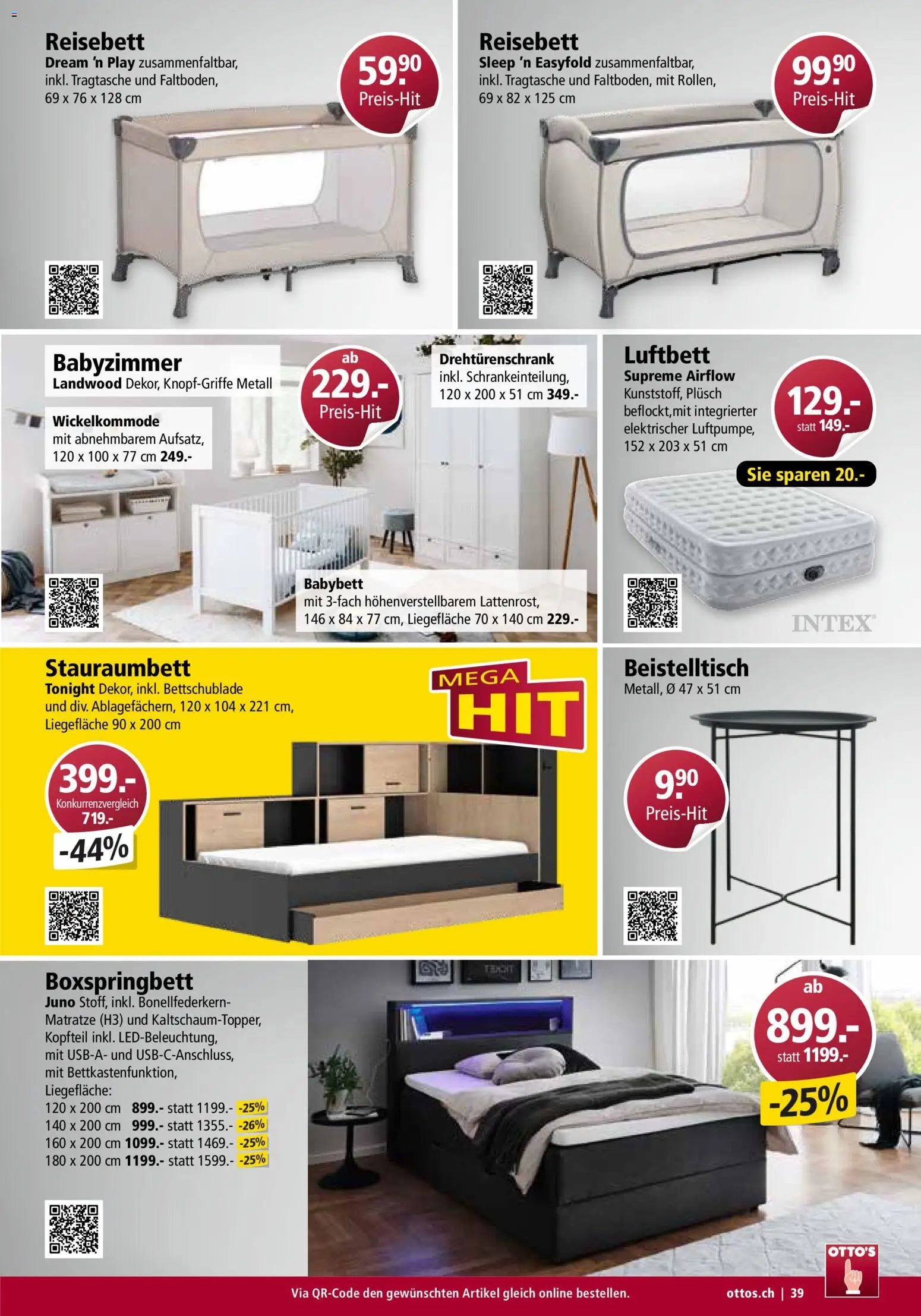 Otto's Aktionen Möbelflyer