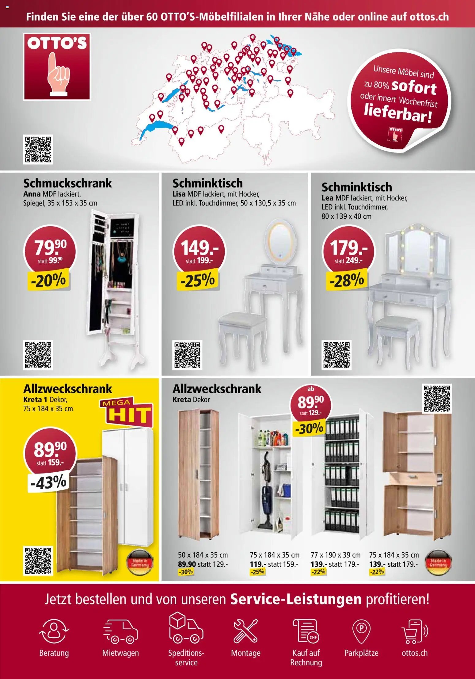 Otto's Aktionen Möbelflyer
