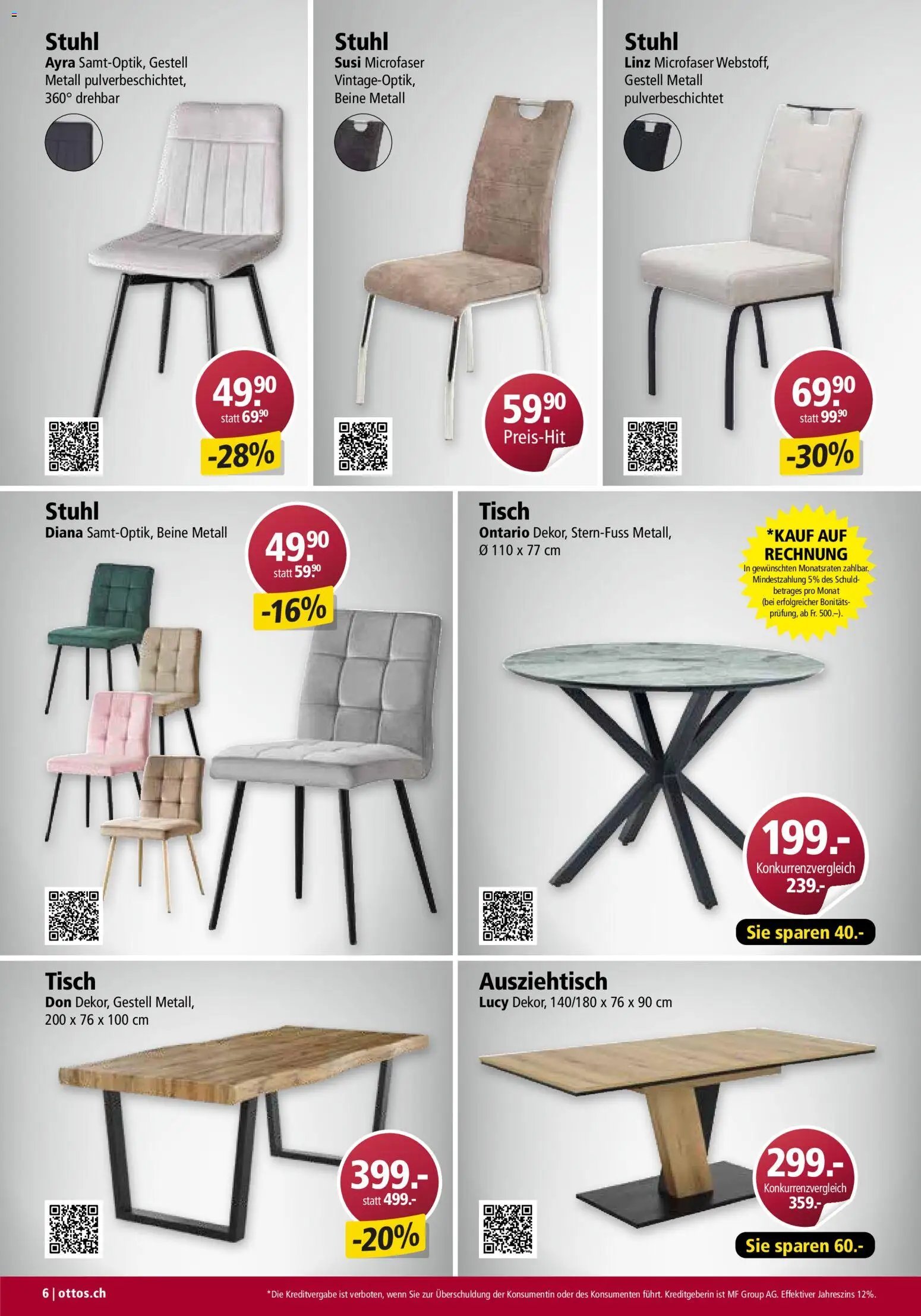 Otto's Aktionen Möbelflyer