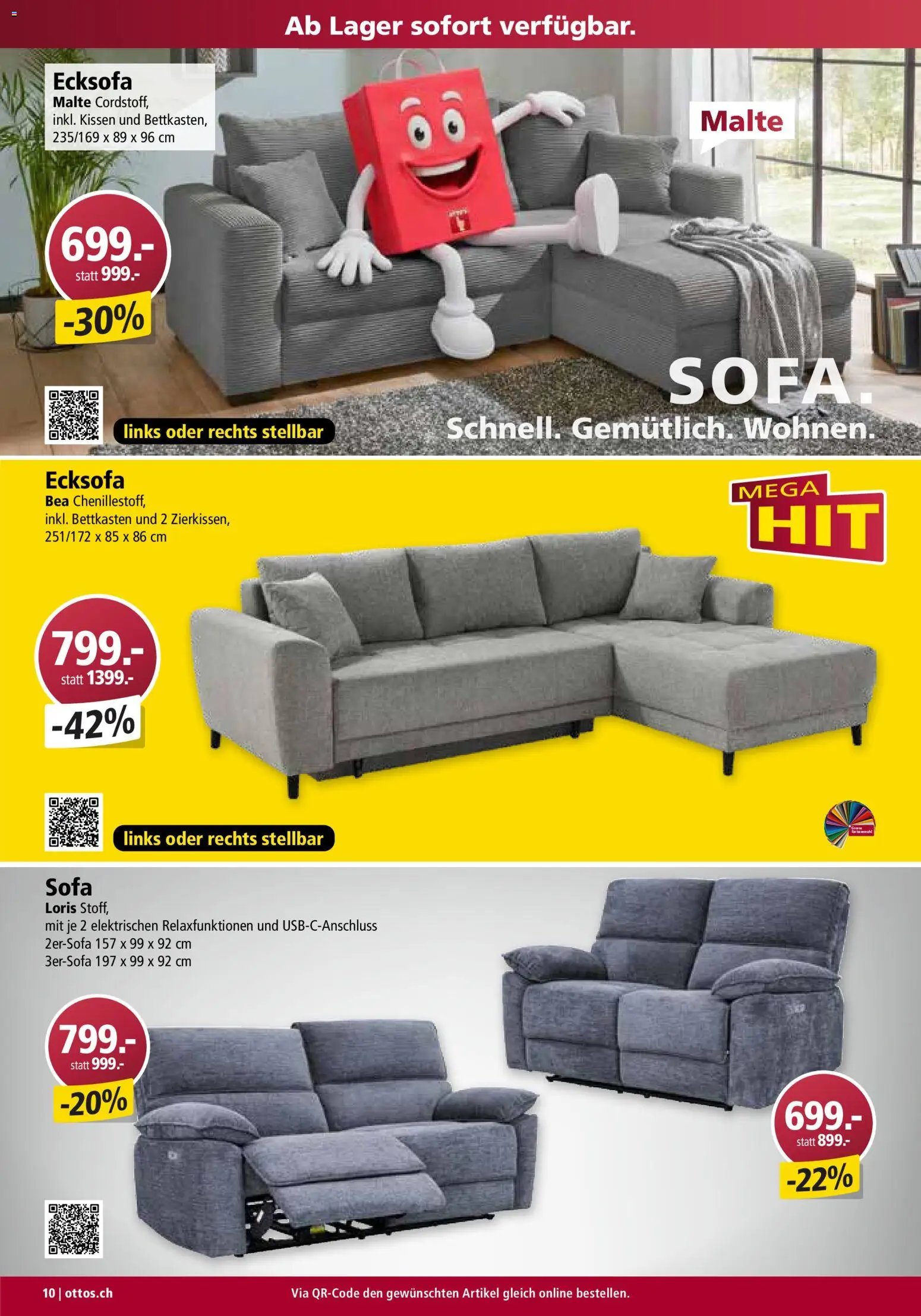 Otto's Aktionen Möbelflyer