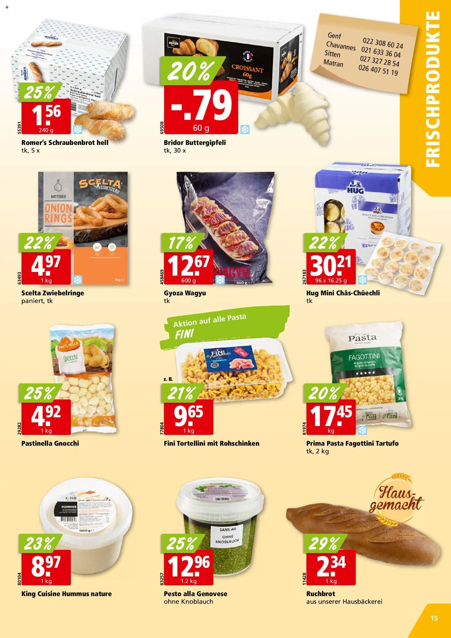 Aligro Aktionen Chavannes, Matran, Genf, Sitten (2025-12-08 - 2025-12-13) | 15