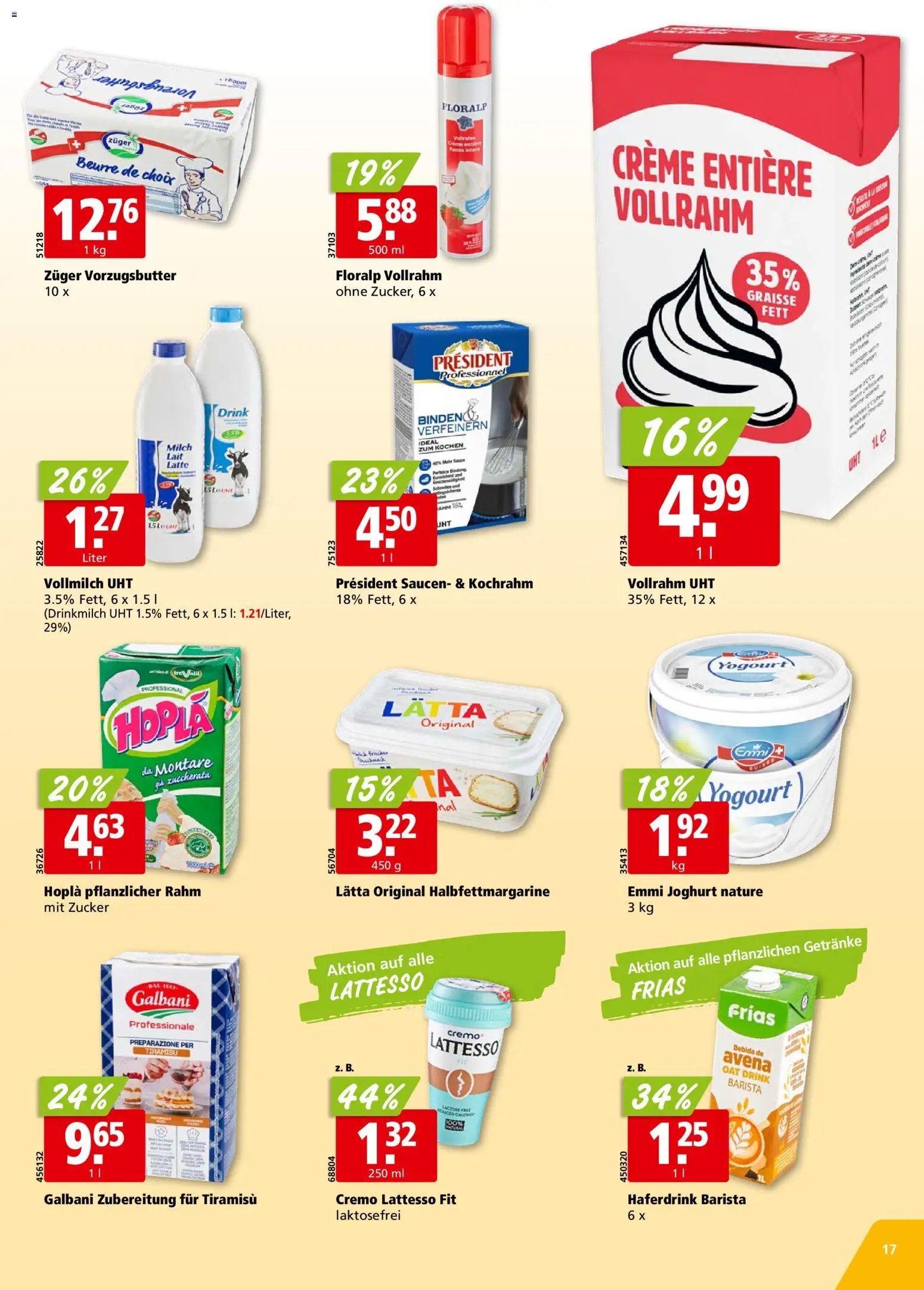 Aligro Aktionen Chavannes, Matran, Genf, Sitten (2025-12-08 - 2025-12-13) | 17