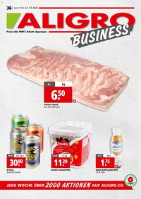 Aligro aktionen Business Schlieren, Gossau SG, Frauenfeld, Rapperswil-Jona, Sargans, Bern