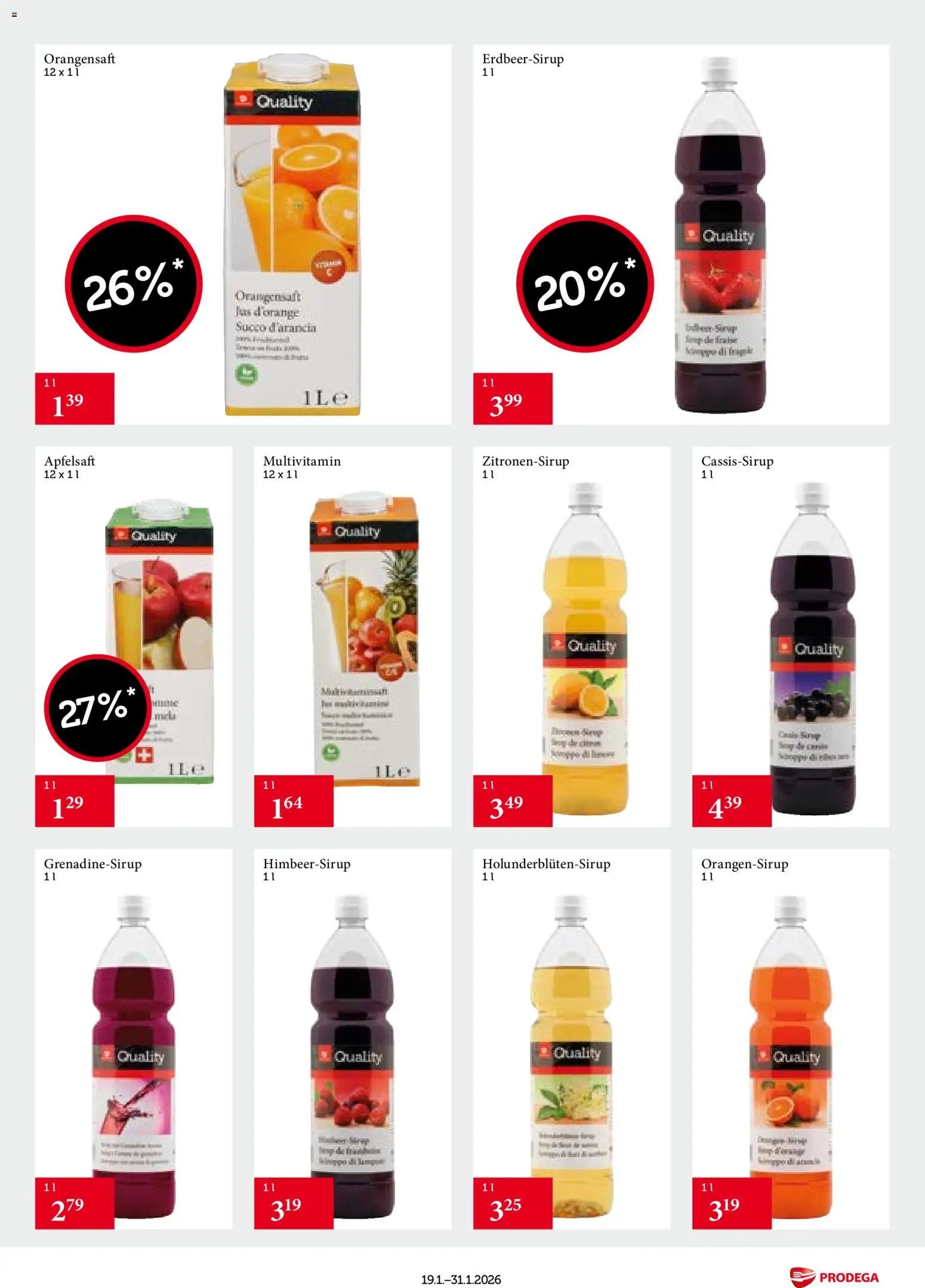 Prodega Aktionen Transgourmet Quality (2026-01-19 - 2026-01-31) | 19