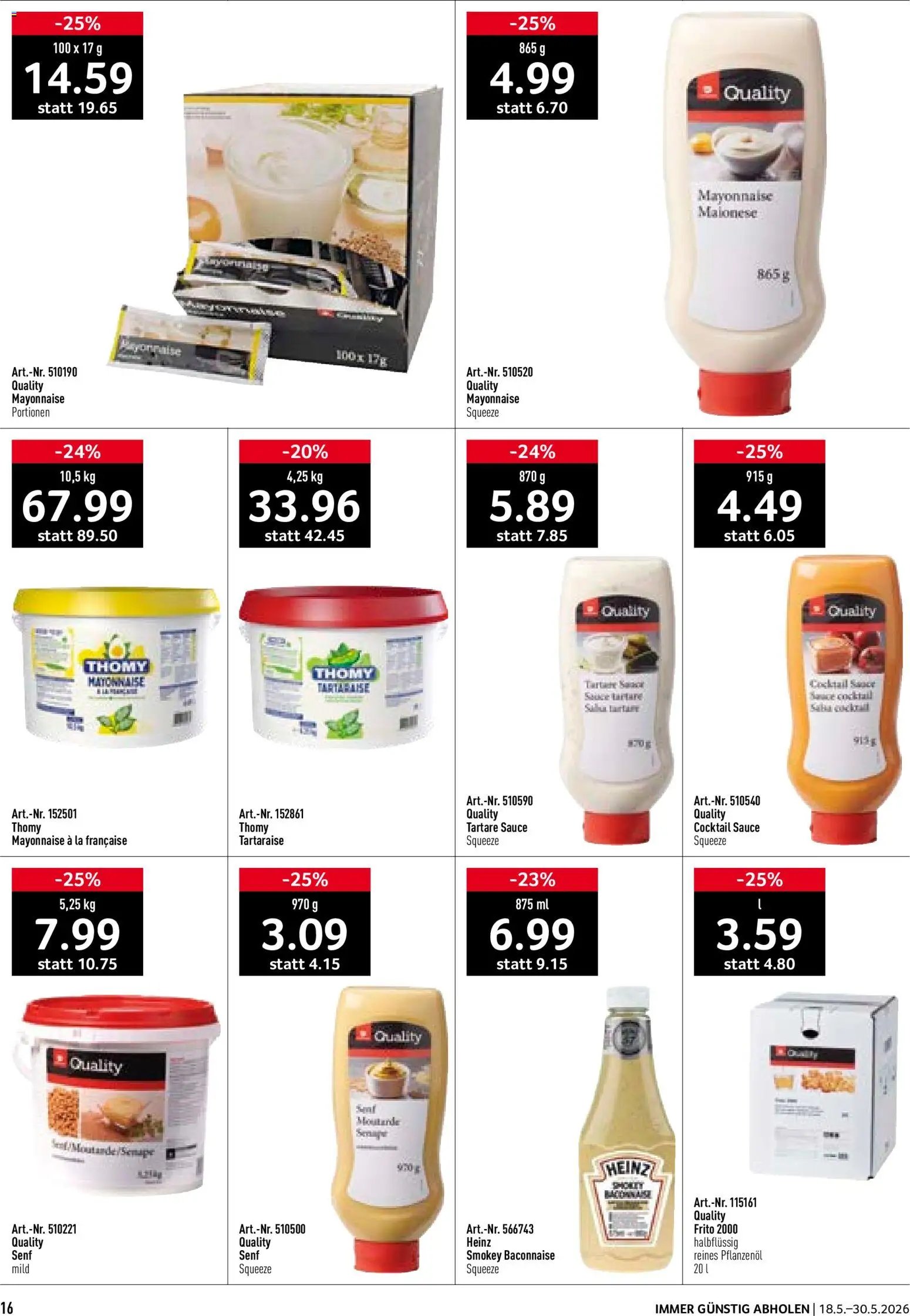 Prodega aktionen Take Away (2026-05-18 - 2026-05-30)