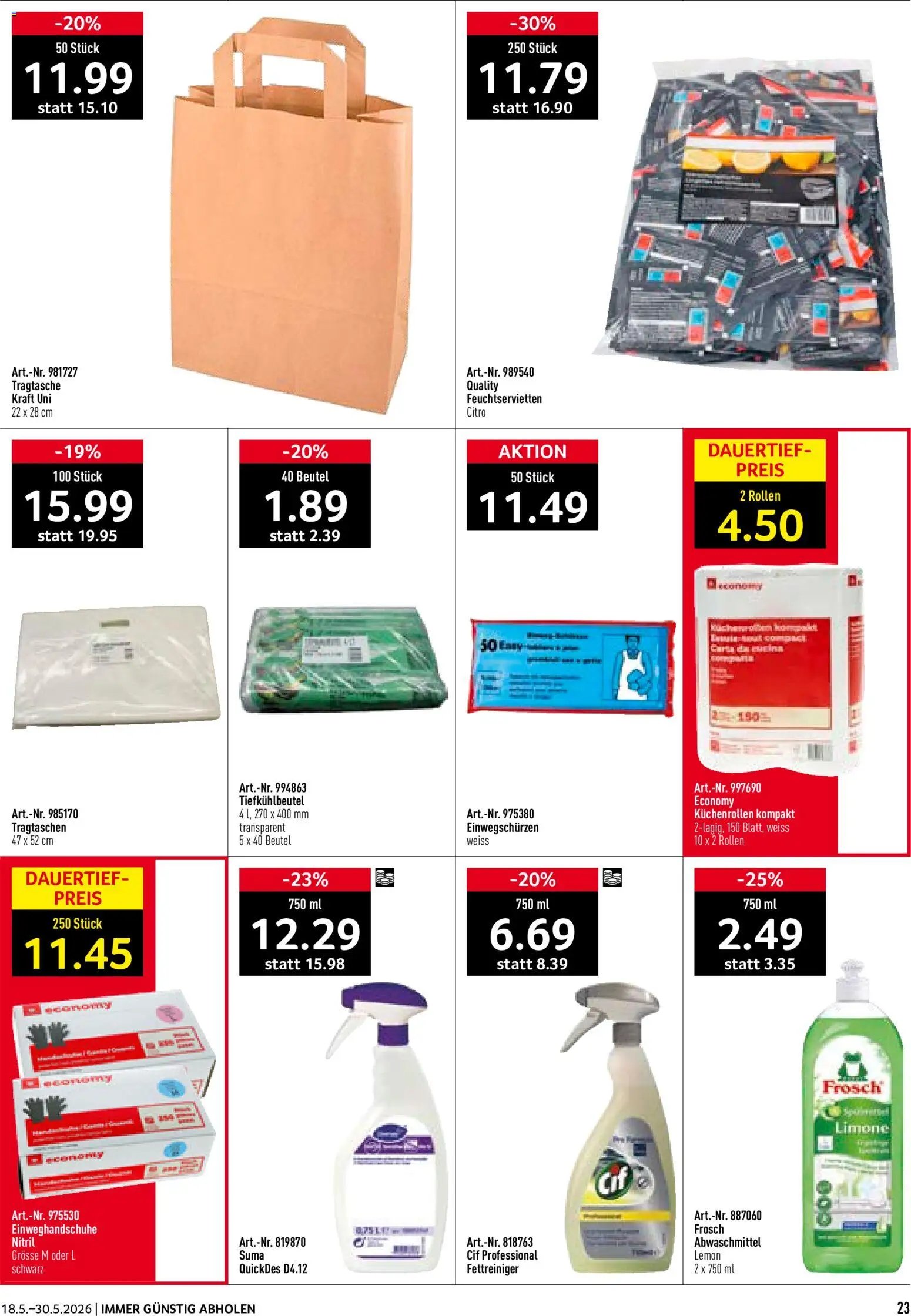 Prodega aktionen Take Away (2026-05-18 - 2026-05-30)