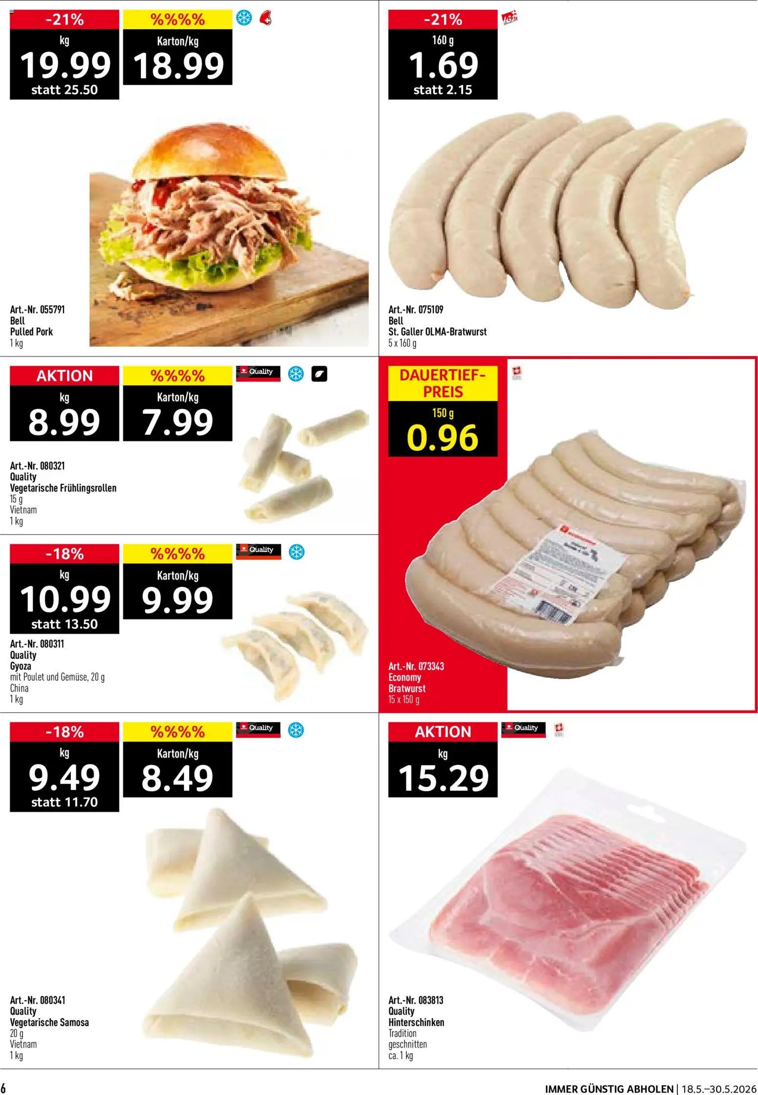 Prodega aktionen Take Away (2026-05-18 - 2026-05-30)