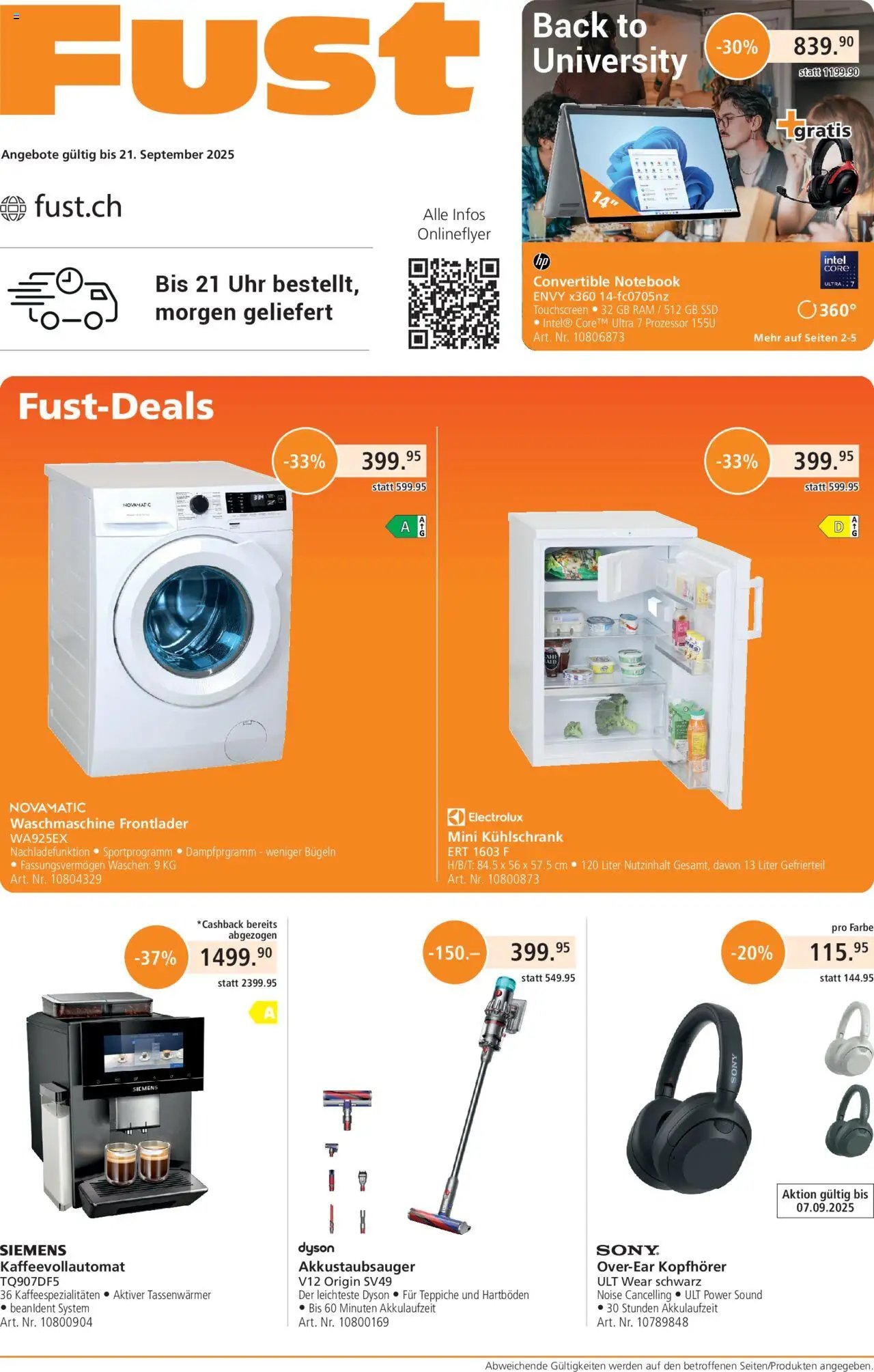 Fust Aktionen (2025-08-25 - 2025-09-21) | 1