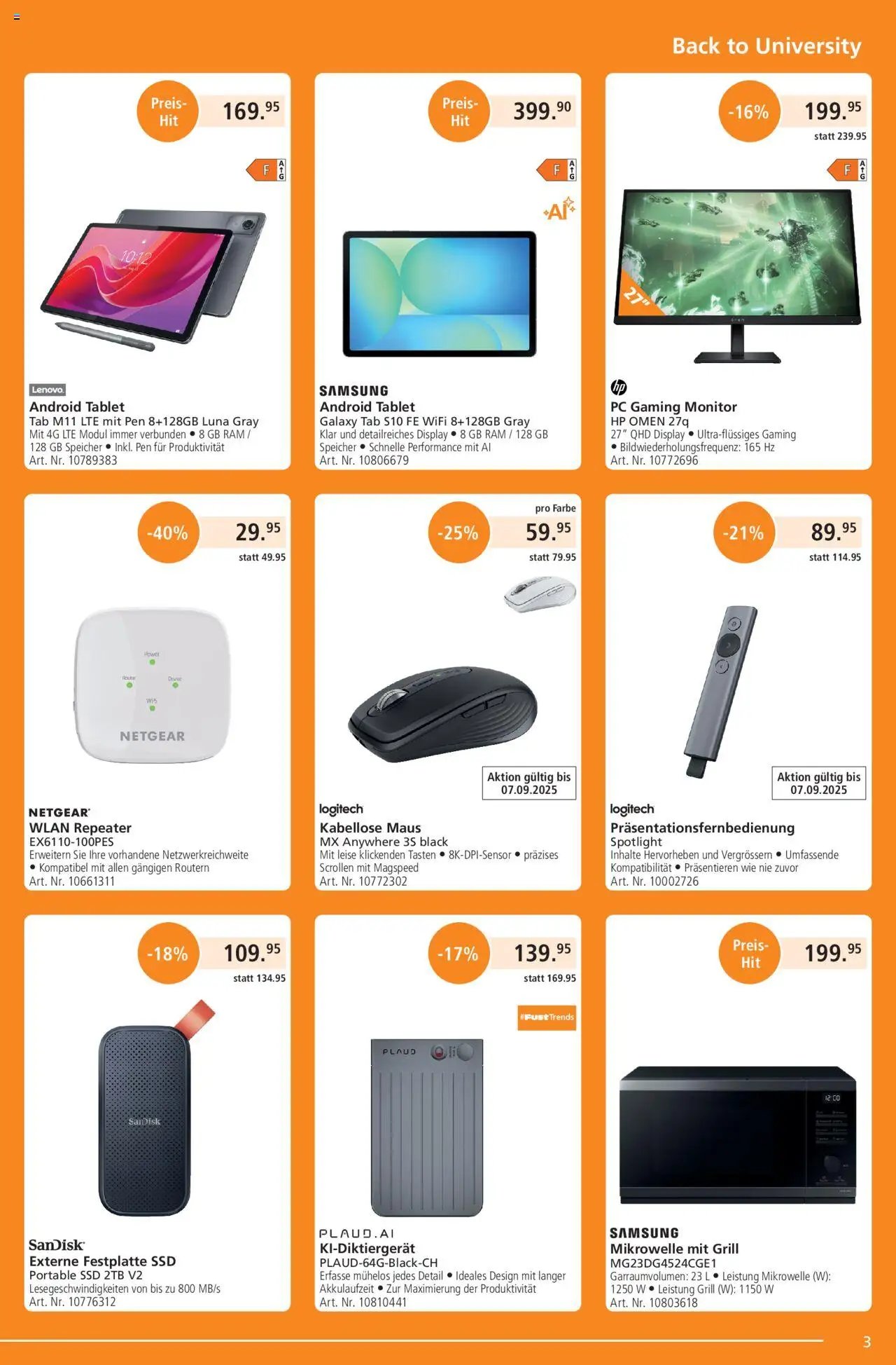 Fust Aktionen (2025-08-25 - 2025-09-21)