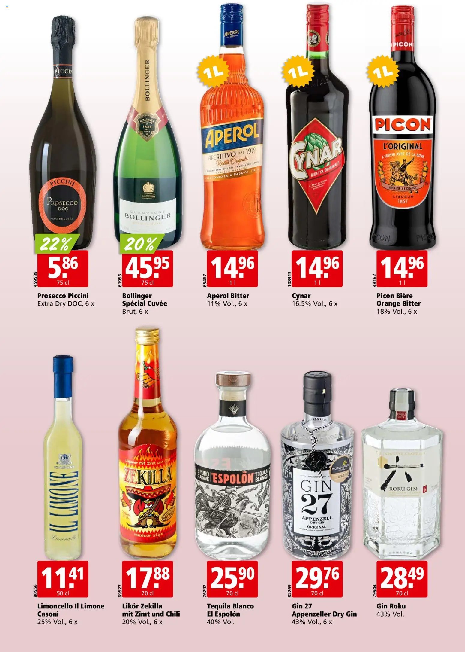 Aligro aktionen Chavannes, Matran, Genf, Sitten