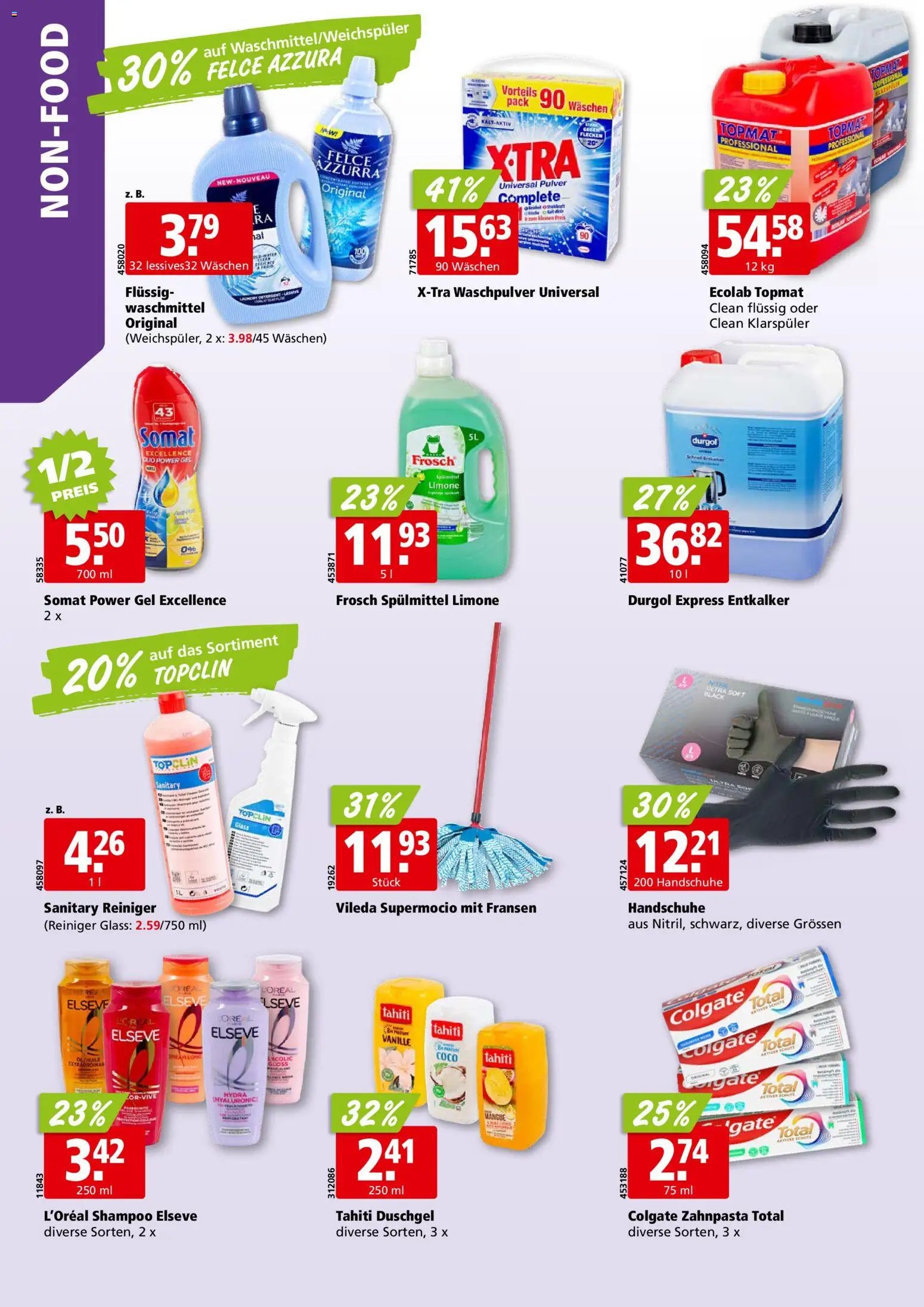 Aligro aktionen Chavannes, Matran, Genf, Sitten