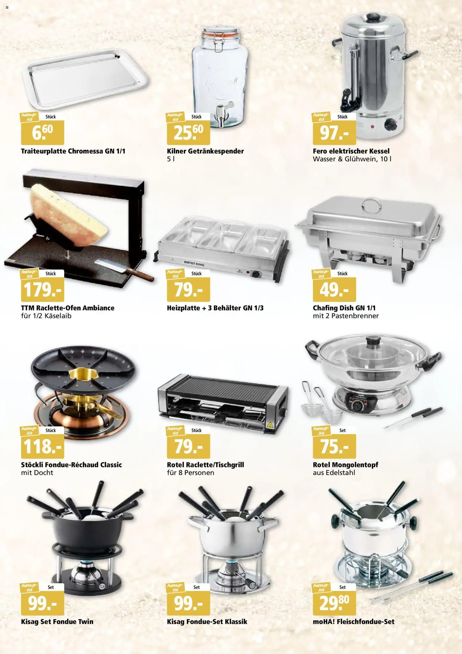 Aligro Aktionen Festtags-Hits Chavannes, Matran, Genf, Sitten (2025-11-03 - 2025-11-15)