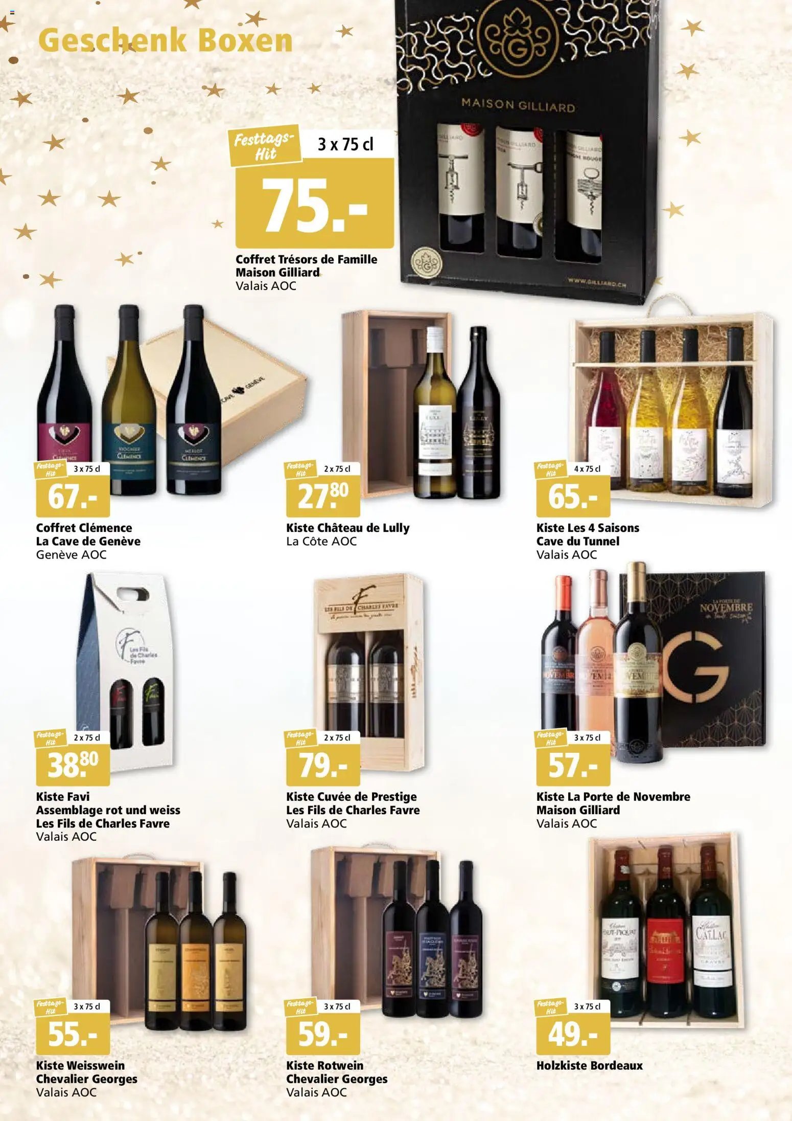 Aligro Aktionen Festtags-Hits Chavannes, Matran, Genf, Sitten (2025-11-03 - 2025-11-15)