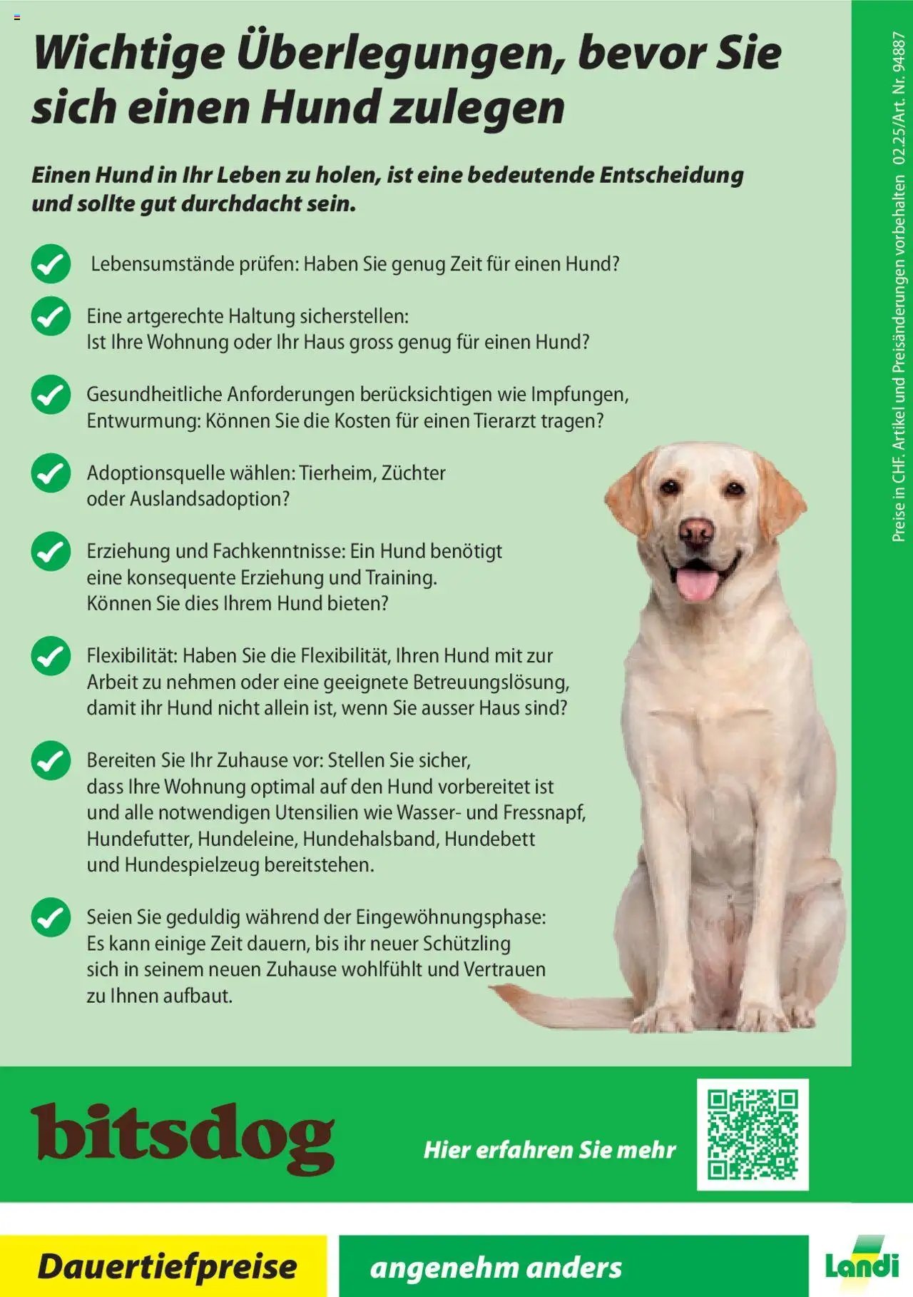 Landi Aktionen bitsdog (2025-01-02 - 2025-12-31) | 12