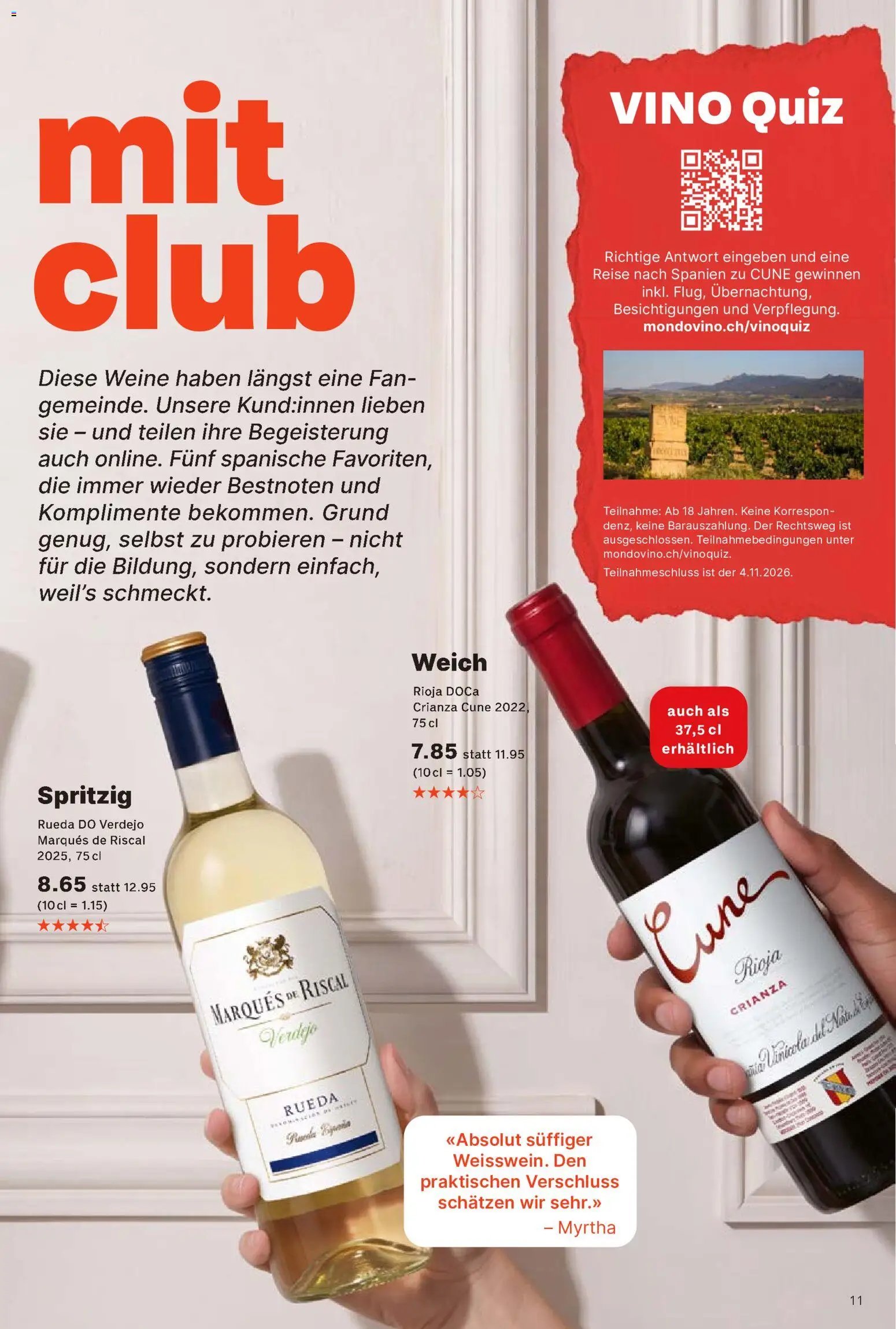 Coop aktionen Vino Spanien