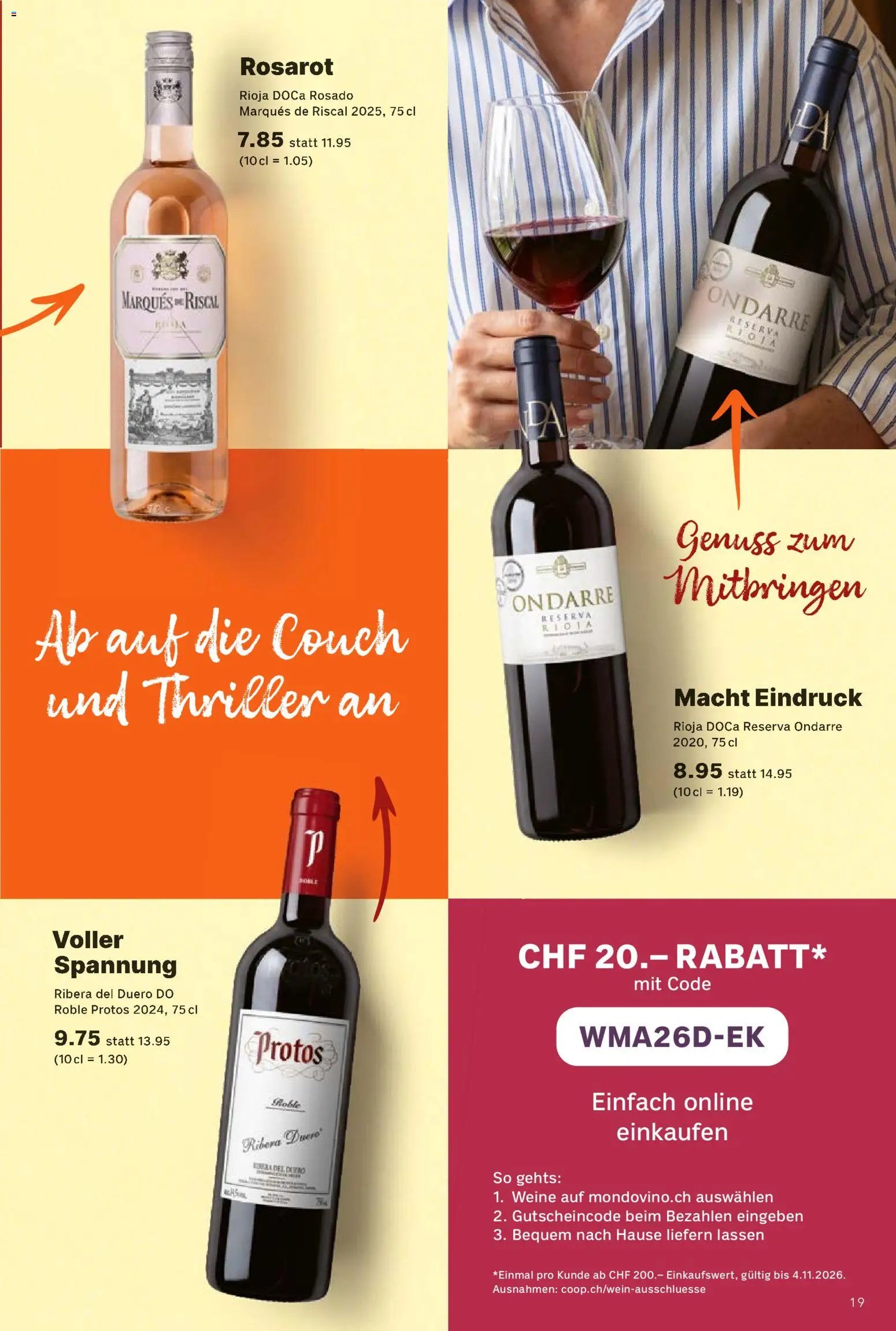 Coop aktionen Vino Spanien