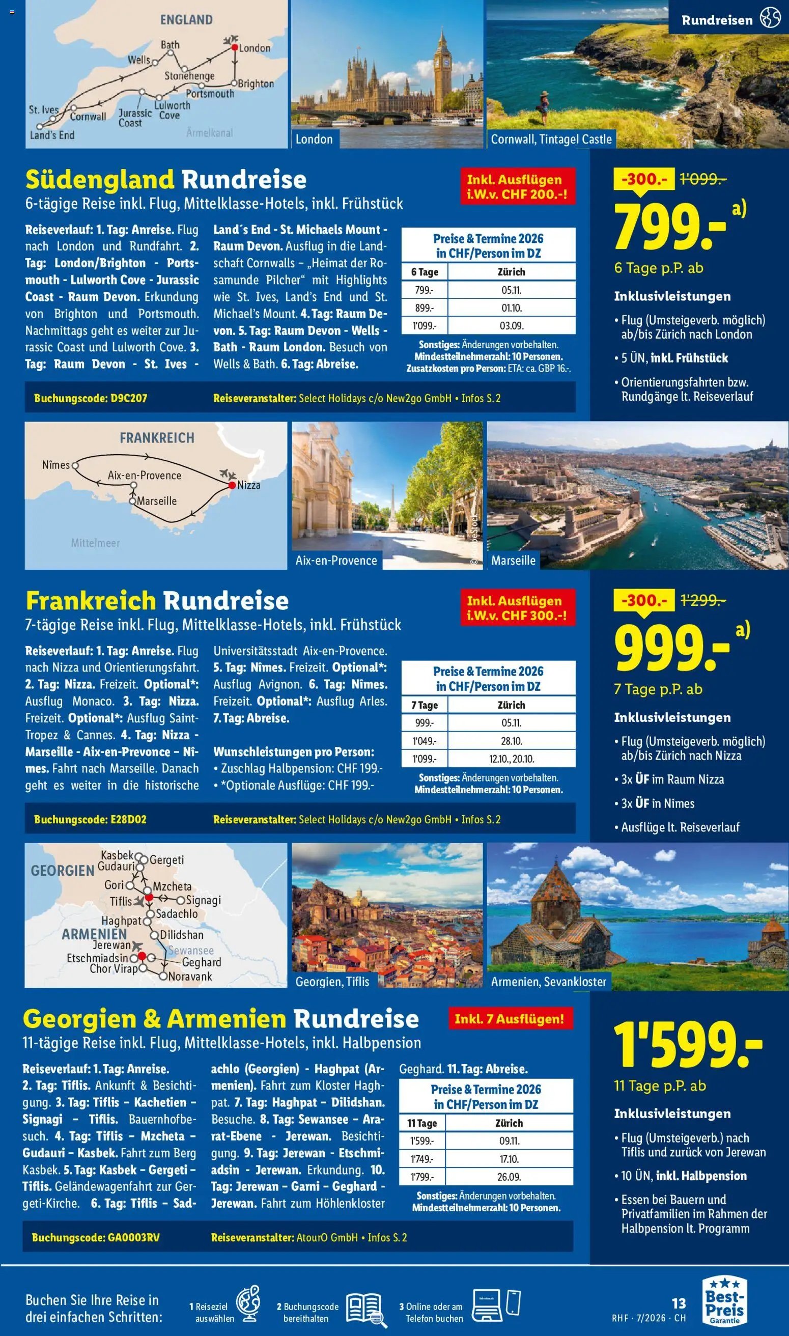 Lidl aktionen Reise-Highlights
