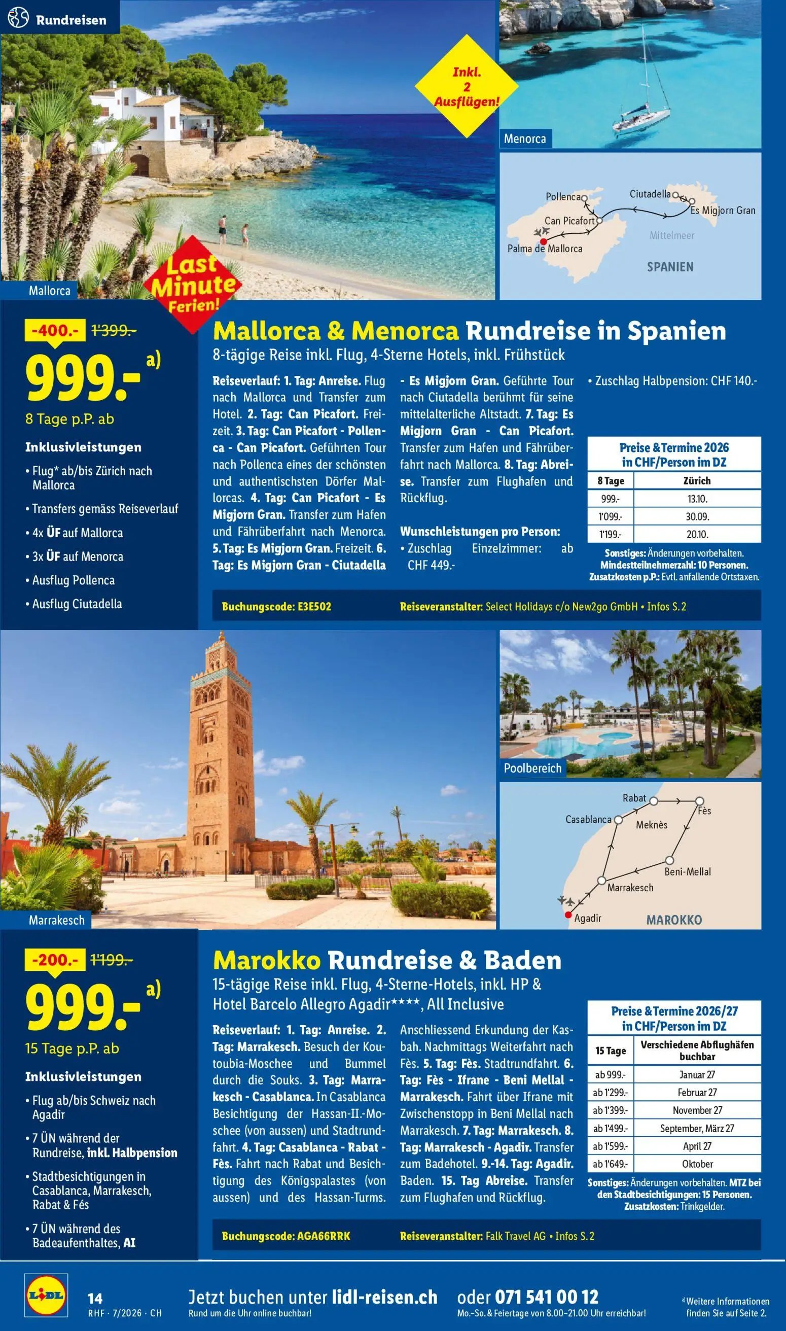 Lidl aktionen Reise-Highlights