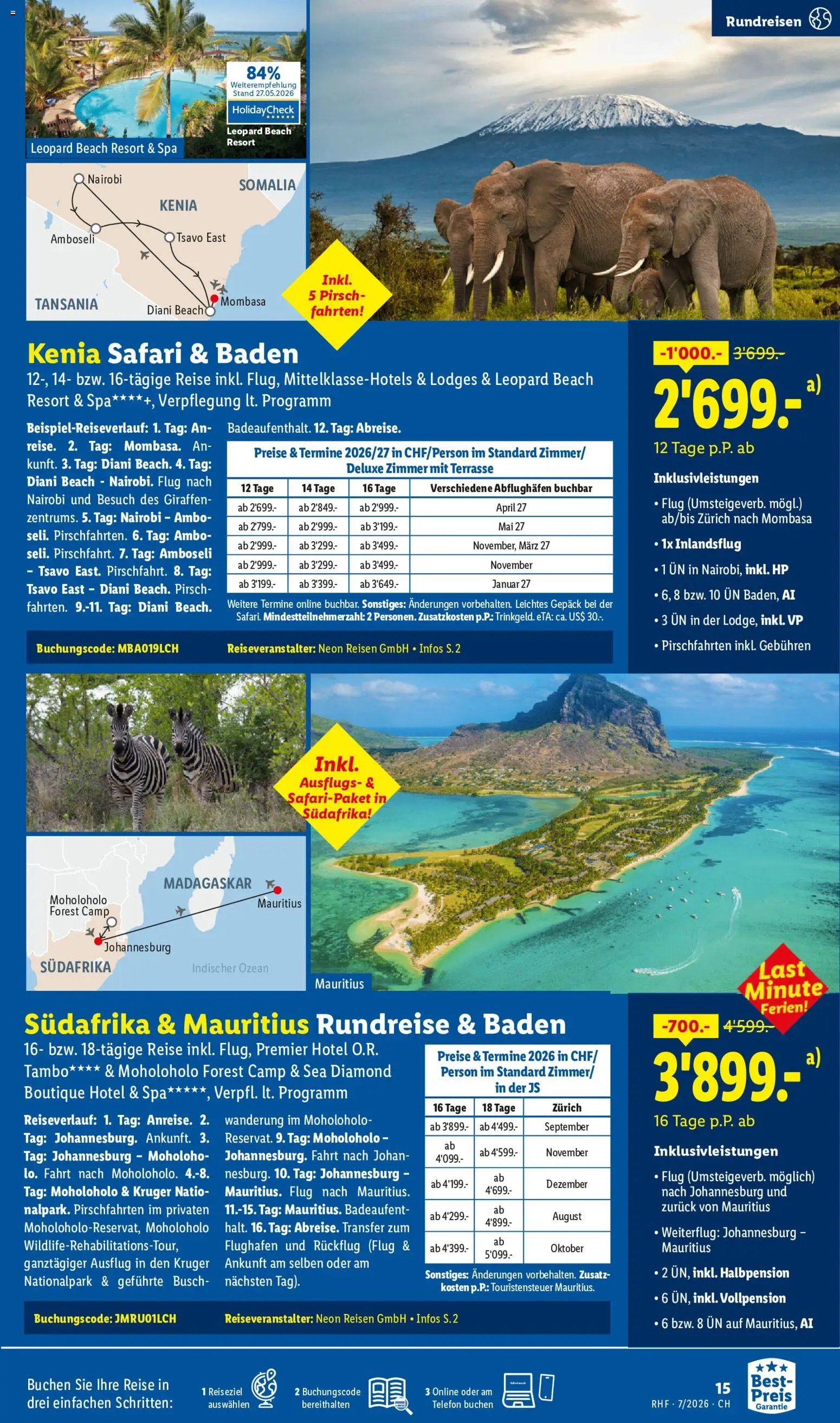 Lidl aktionen Reise-Highlights