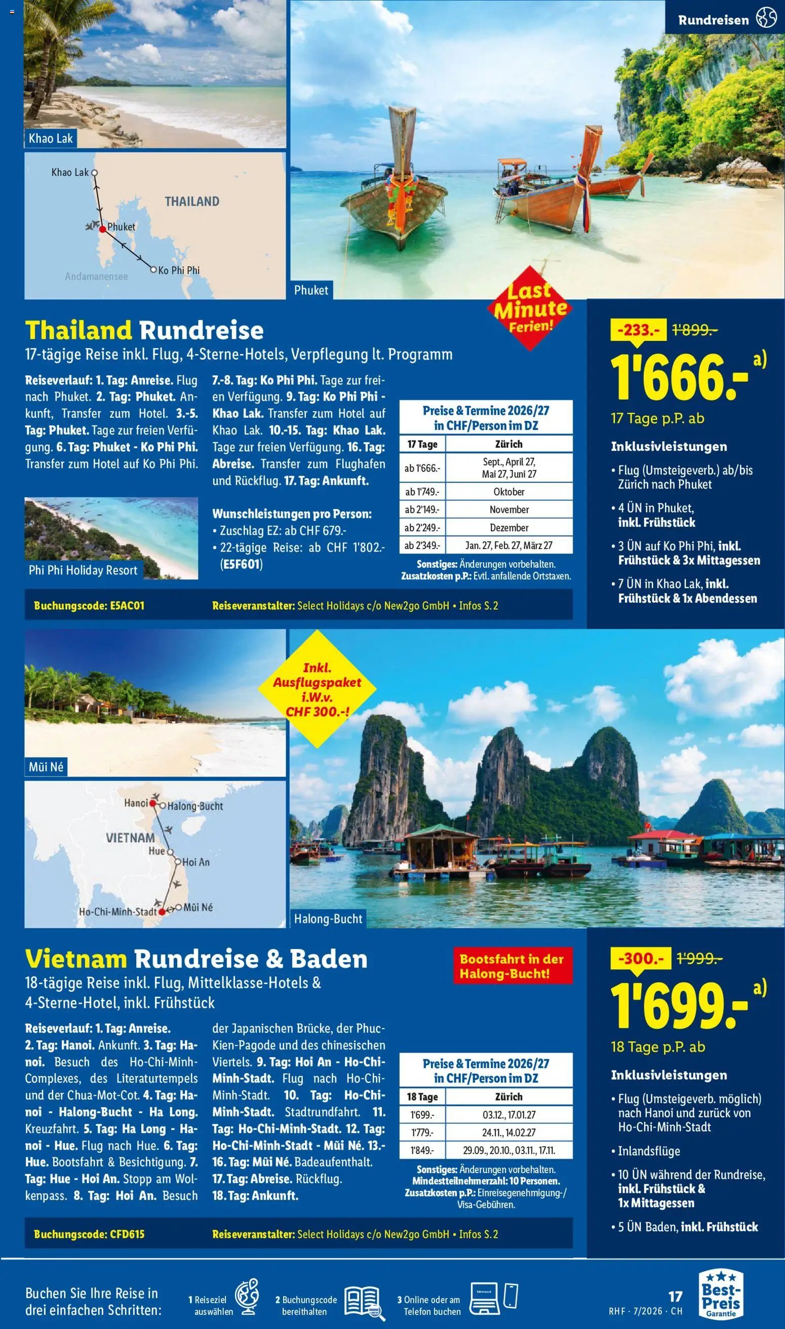 Lidl aktionen Reise-Highlights
