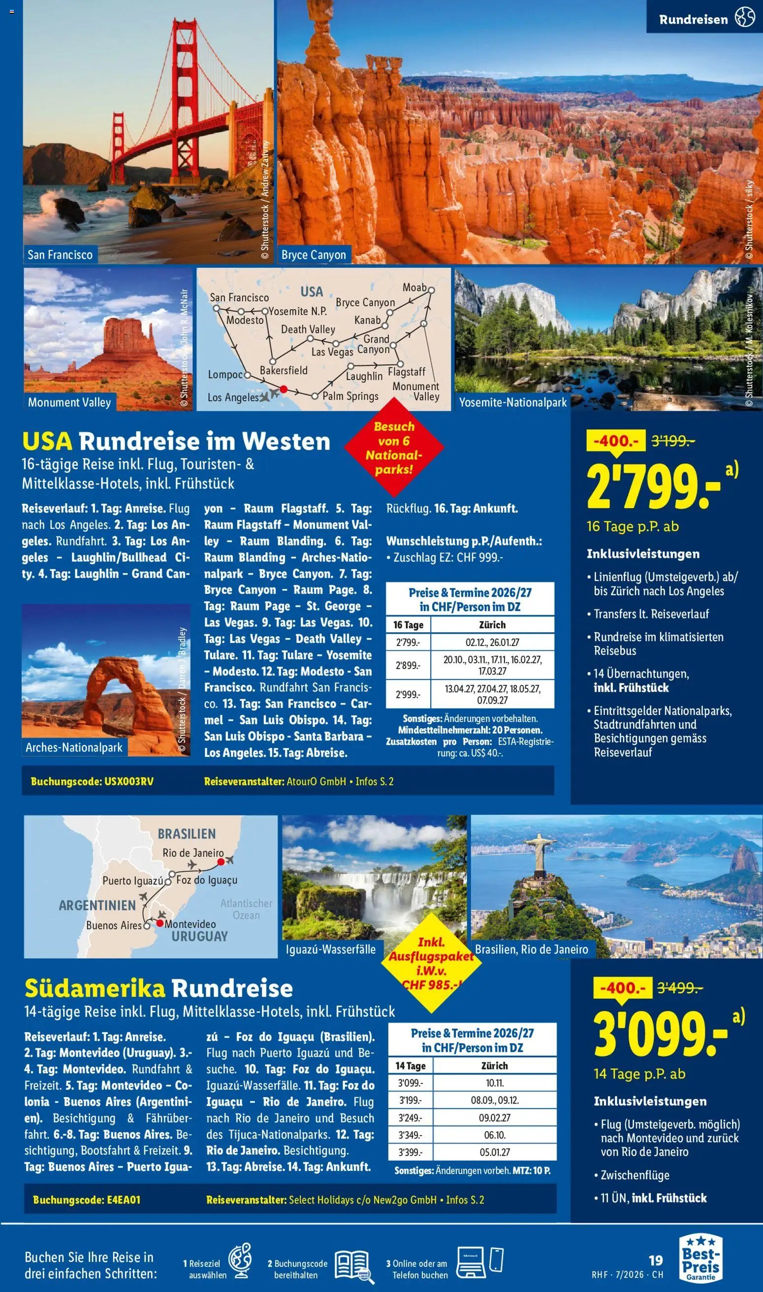 Lidl aktionen Reise-Highlights