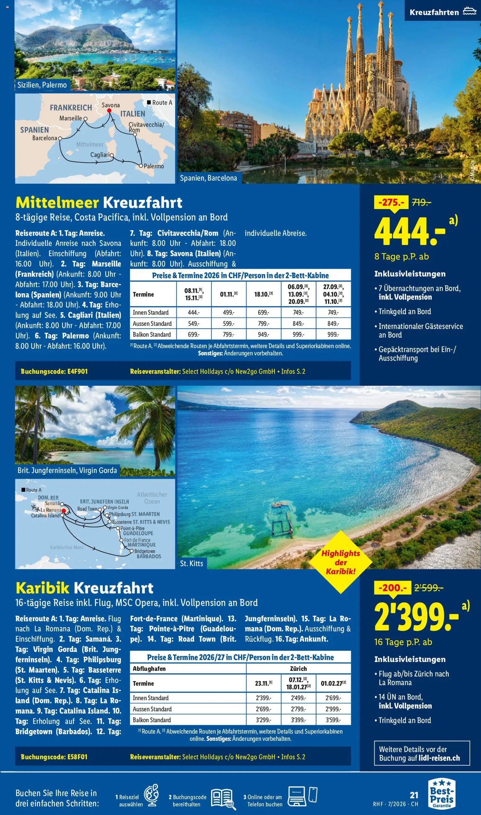 Lidl aktionen Reise-Highlights