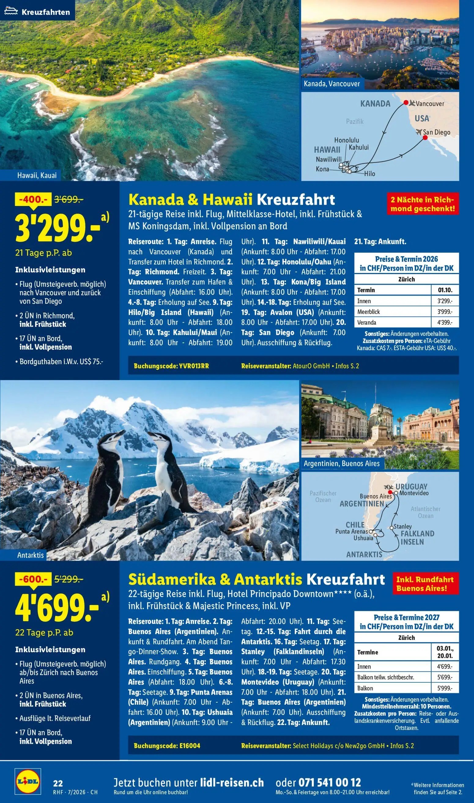Lidl aktionen Reise-Highlights