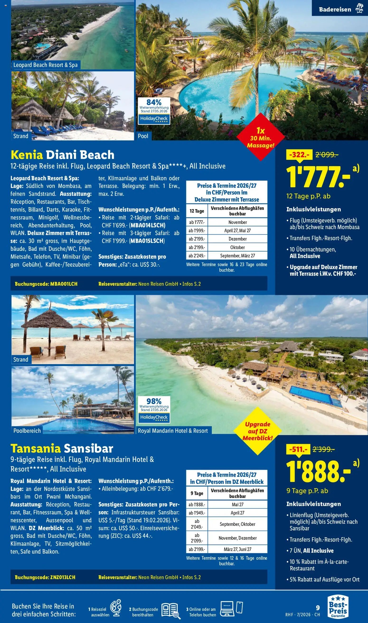 Lidl aktionen Reise-Highlights